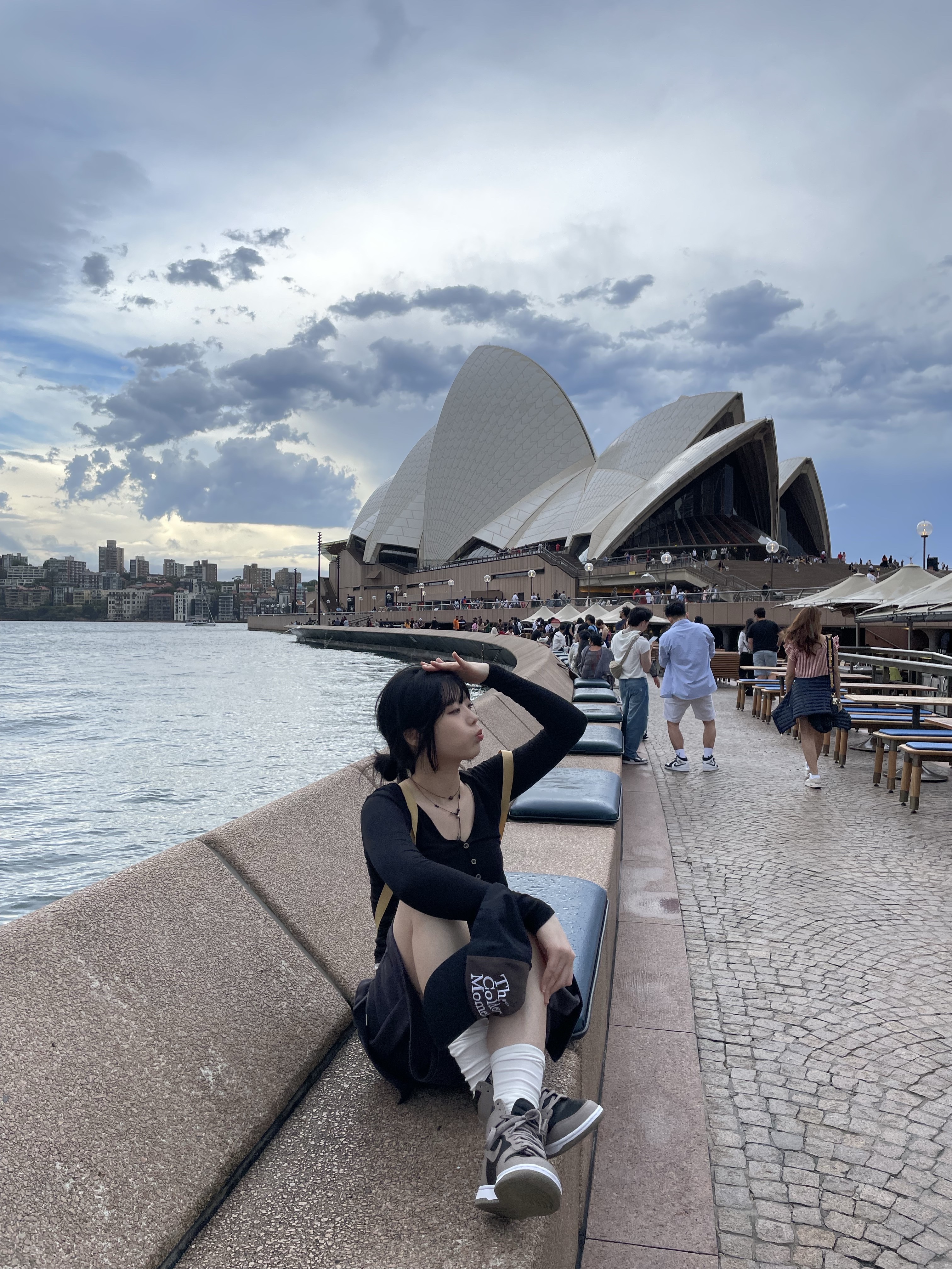 (W) Nike Dunk High Moon Fossil 착용 스타일