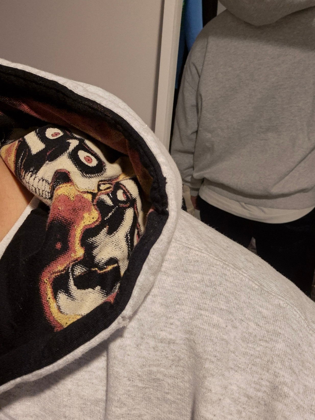 Supreme x MM6 Maison Margiela Zip Up Hooded Sweatshirt Ash Grey - 24SS 착용 스타일 - 3