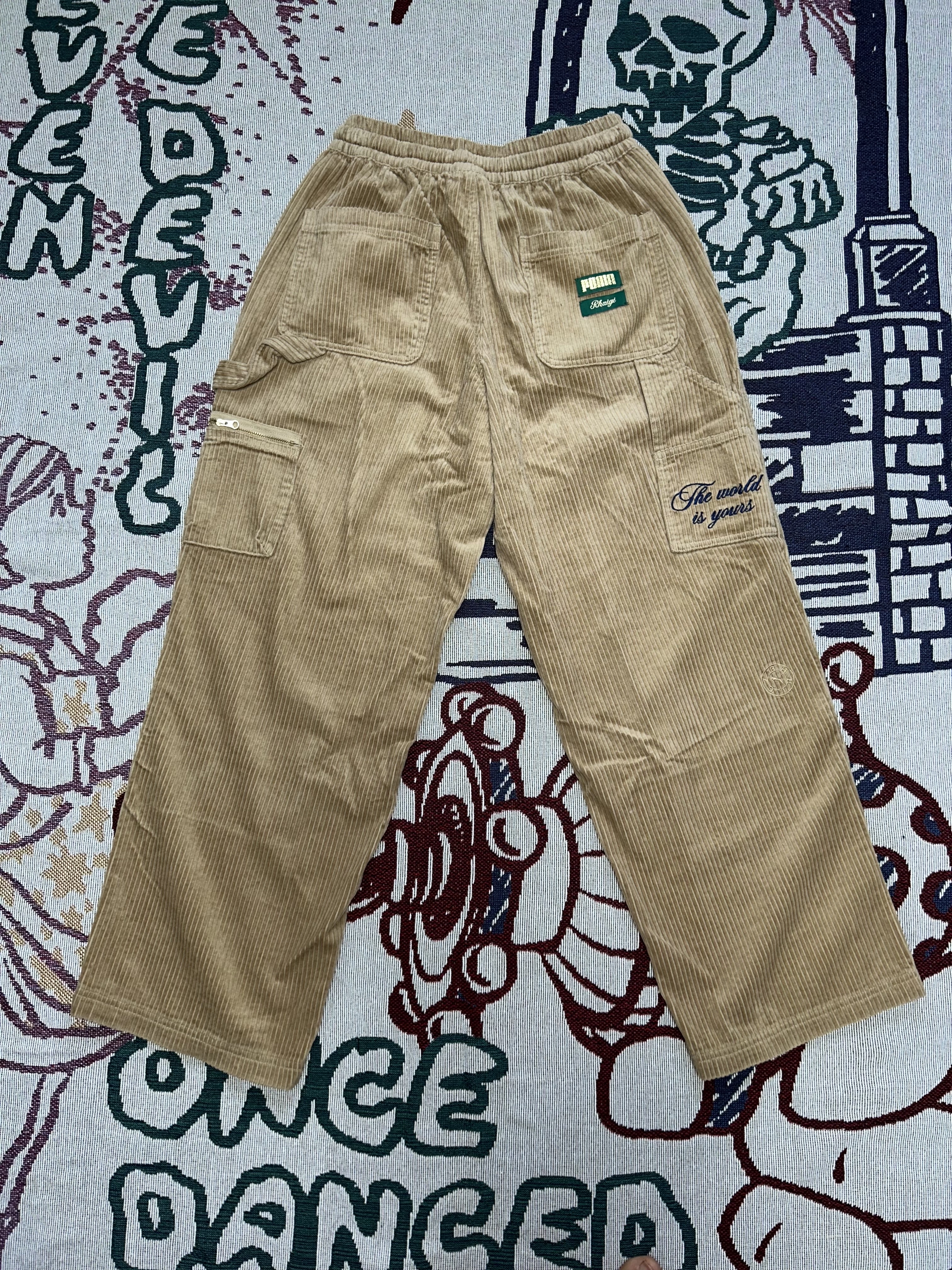 Puma X Rhuigi Corduroy Pants Sand Dune 착용 스타일 - 5