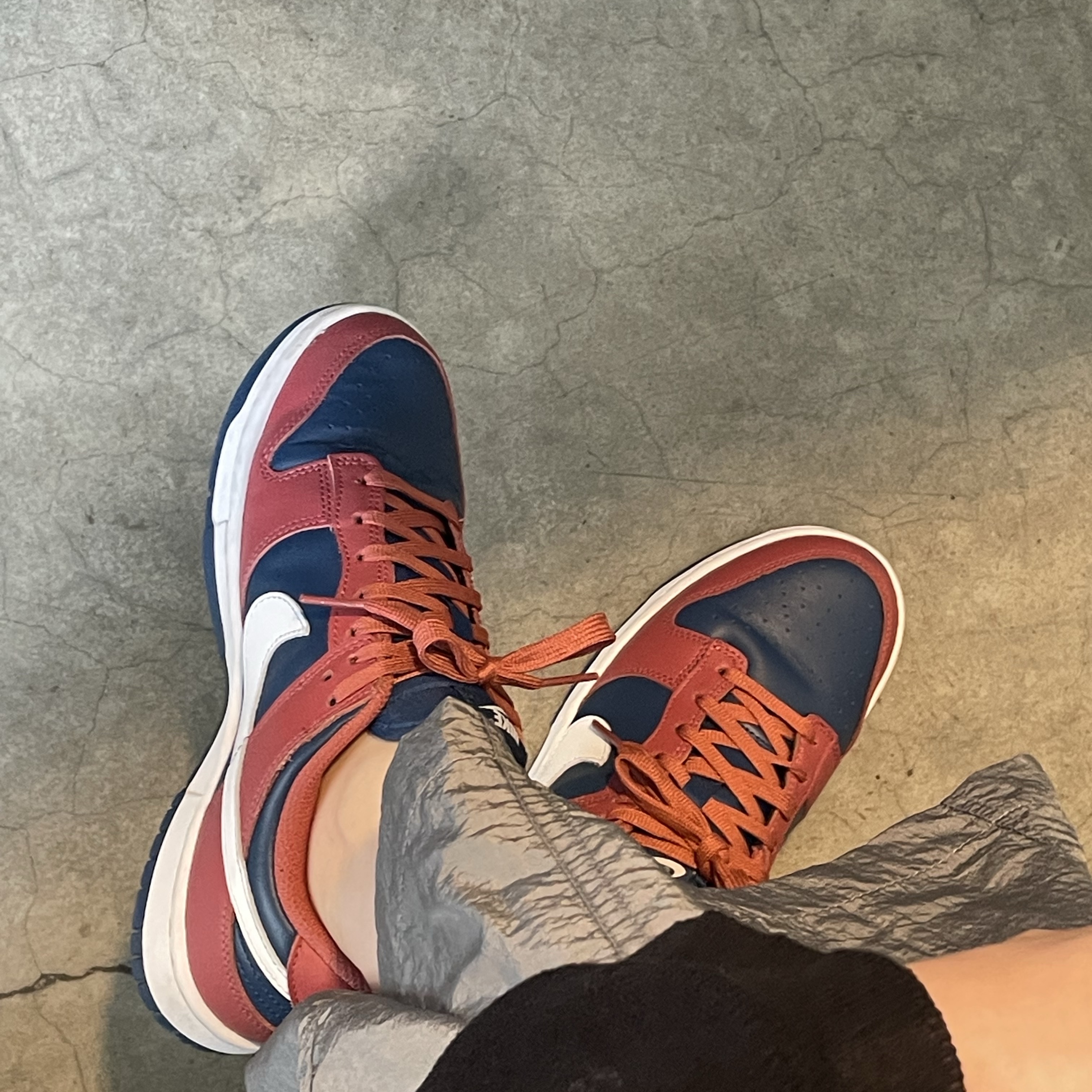 (W) Nike Dunk Low Canyon Rust Valerian Blue 착용 스타일 - 2