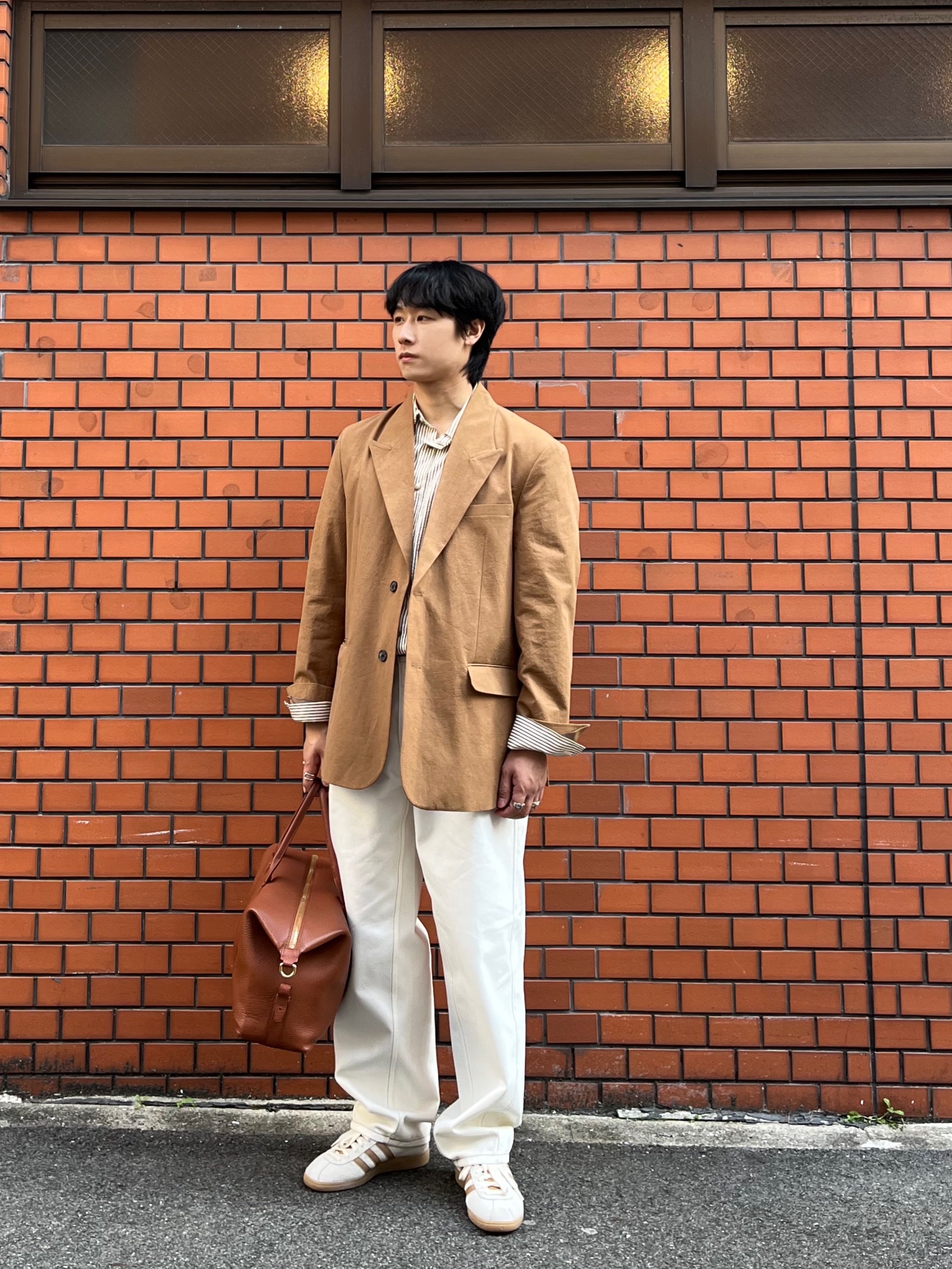 Adidas City Series Munchen Cream White Mesa 착용 스타일 - 1