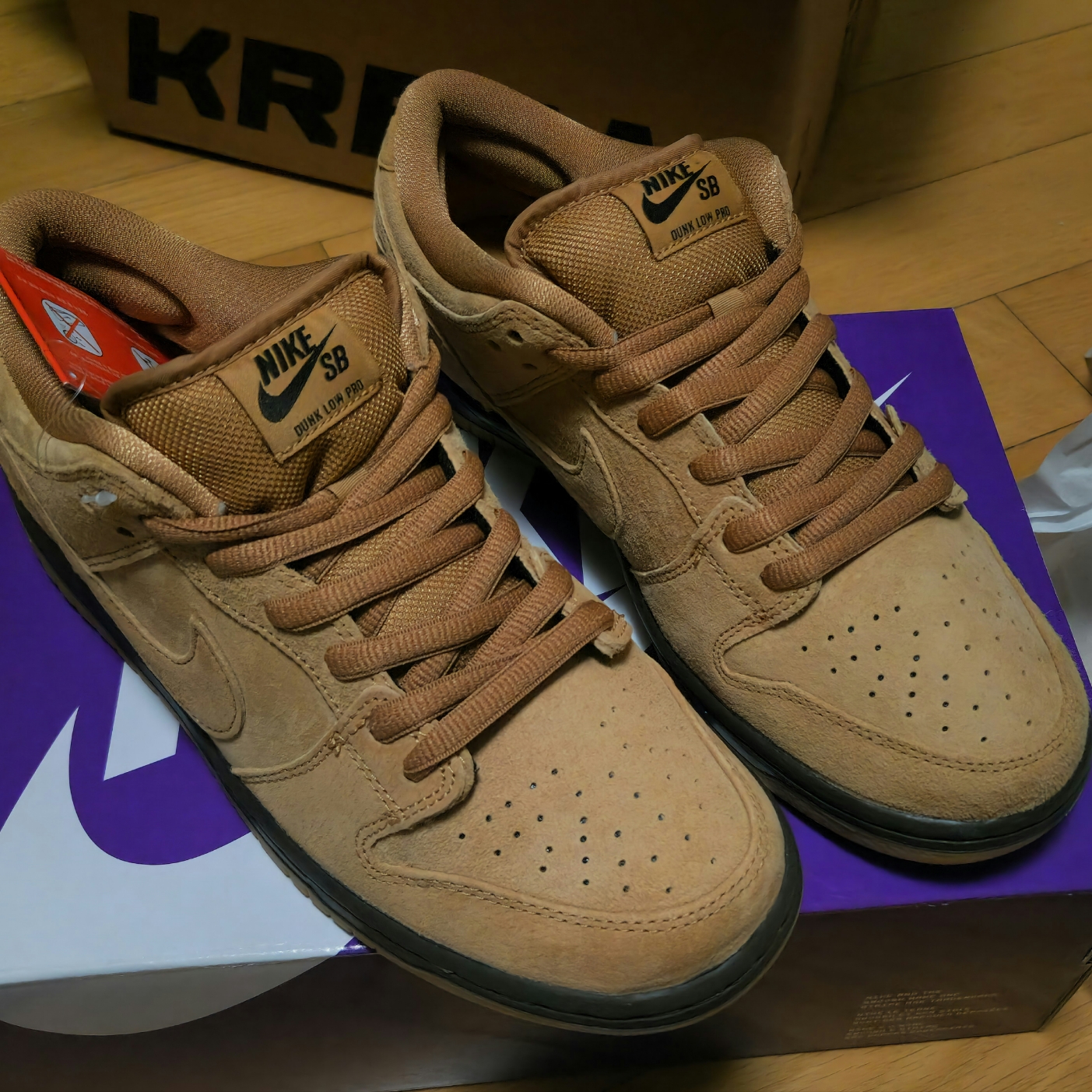 Nike SB Dunk Low Pro Wheat 2023 착용 스타일