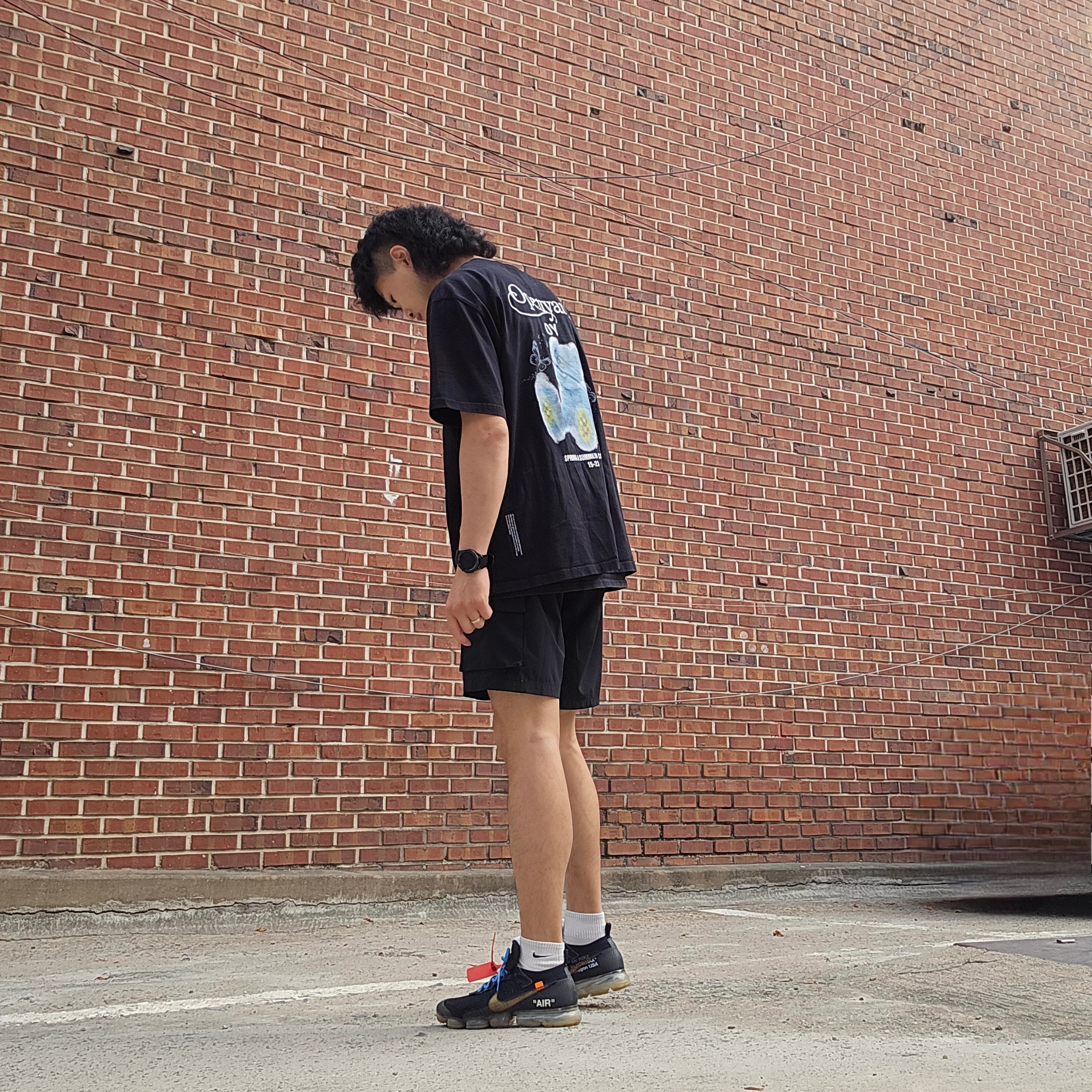Nike x Off-White Air VaporMax V2 Black 착용 스타일