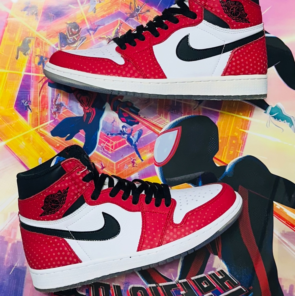 Jordan 1 Retro High Spider-Man Origin Story 착용 스타일