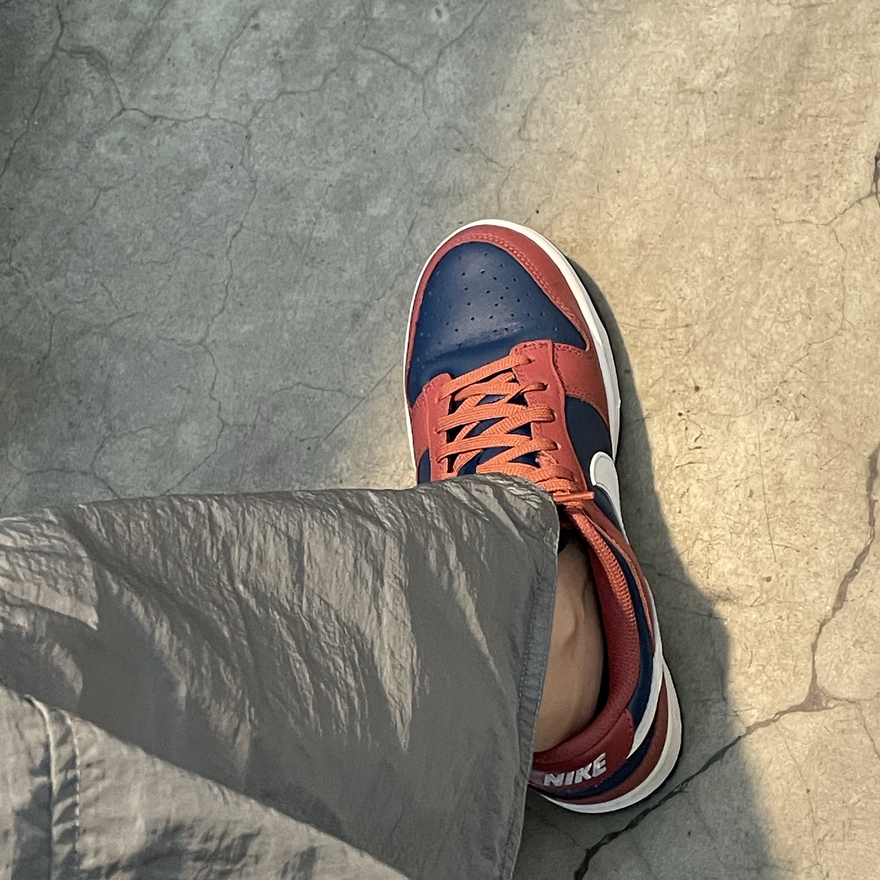 (W) Nike Dunk Low Canyon Rust Valerian Blue 착용 스타일 - 3