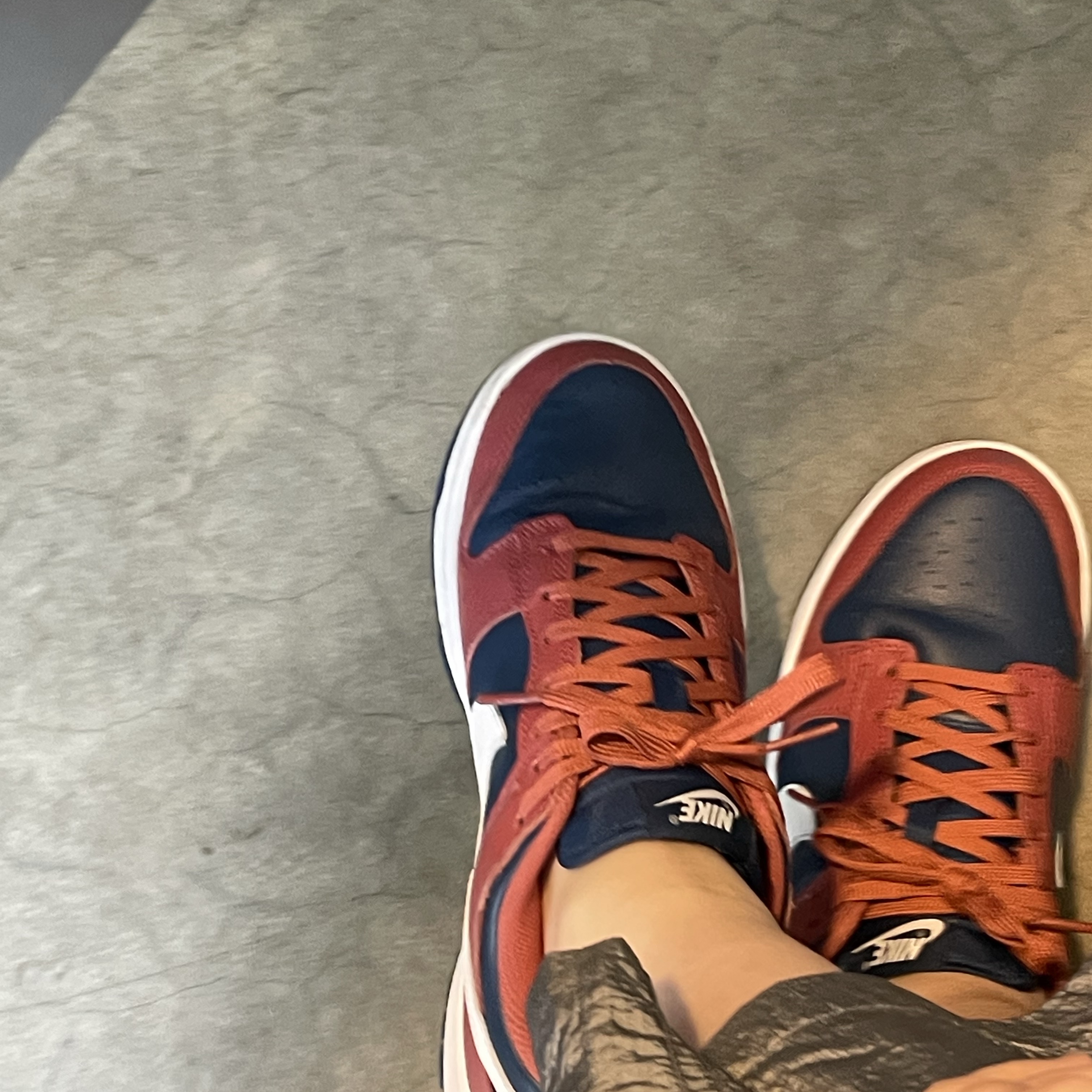 (W) Nike Dunk Low Canyon Rust Valerian Blue 착용 스타일 - 1