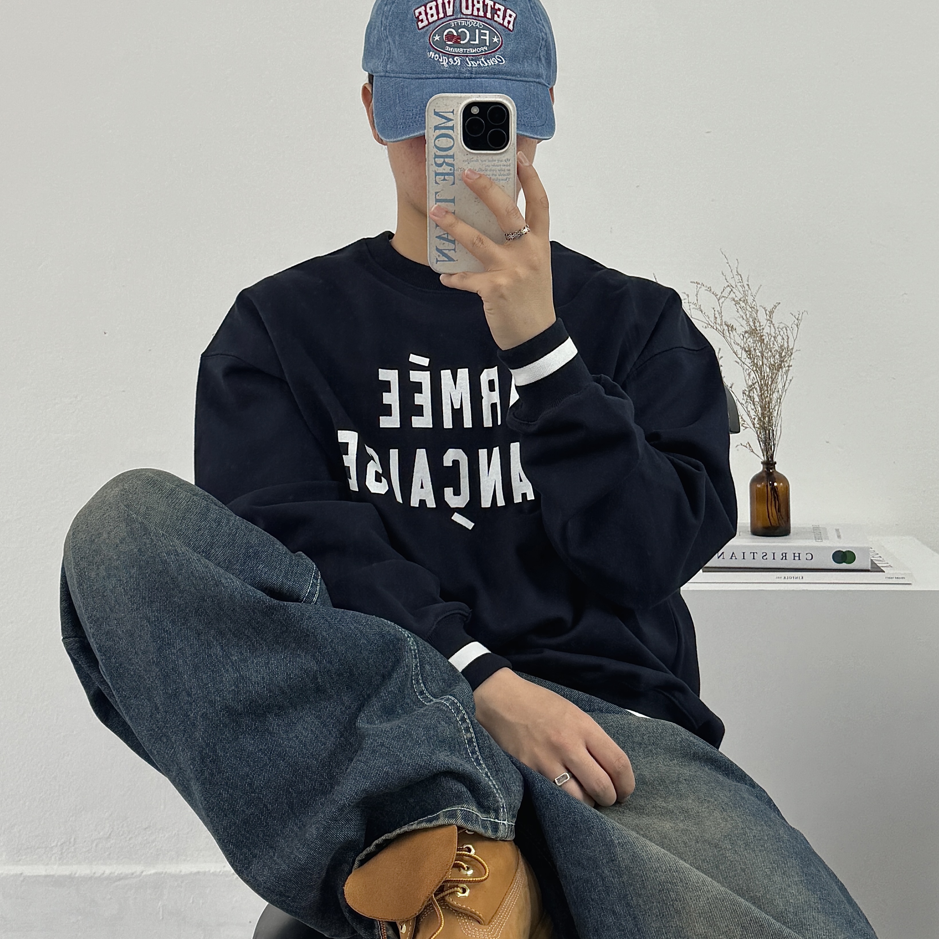Timberland Premium 6 inch Waterproof Boot Wheat Nubuck - Wide, Stussy Metal Dice Keychain Silver 착용 스타일 - 3