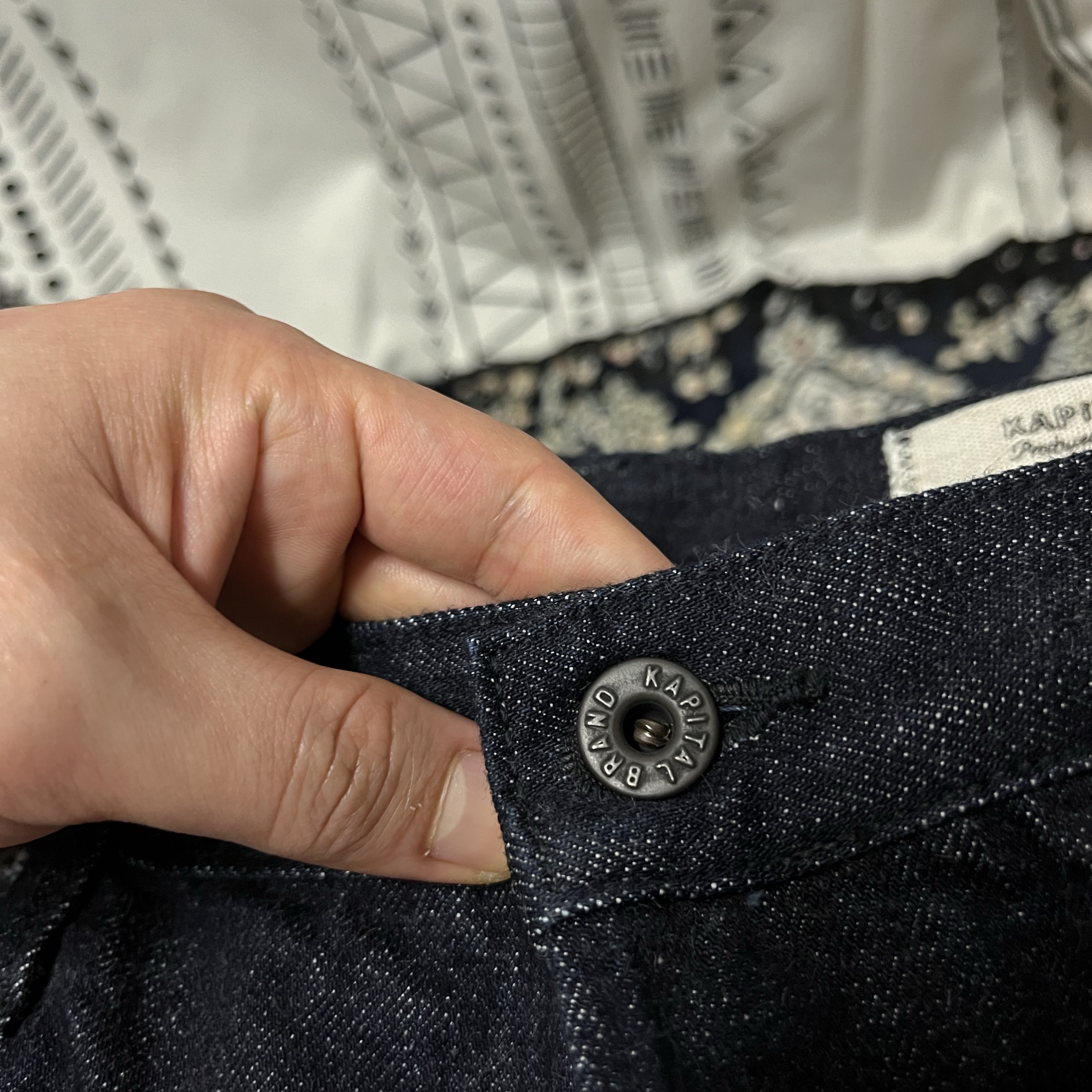 Kapital 14 oz. Denim TH Straight Indigo 착용 스타일 - 3