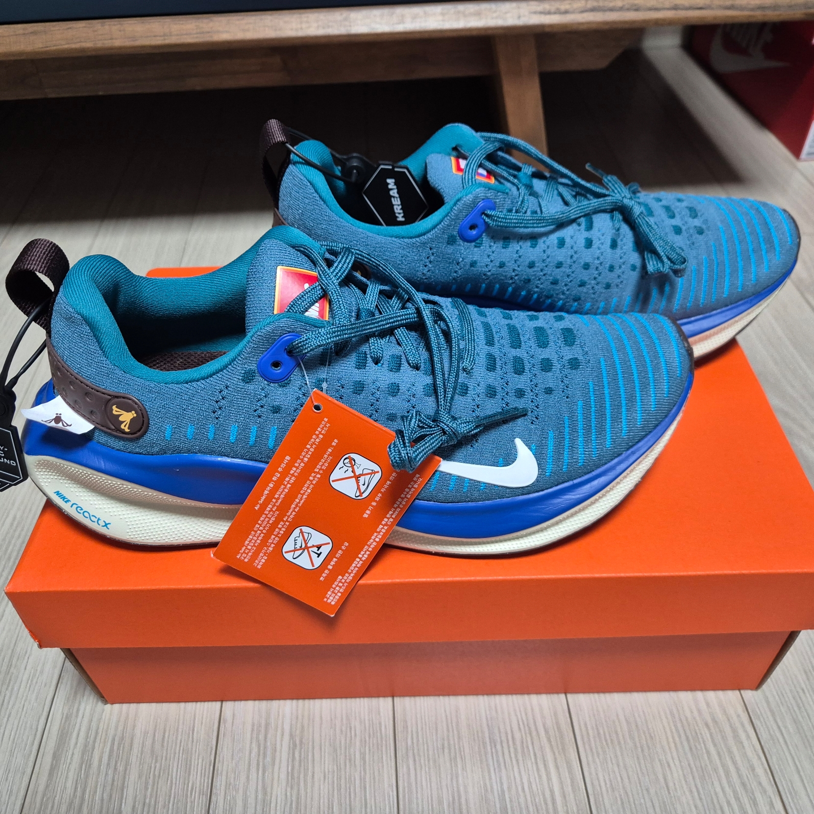 Nike React Infinity Run 4 RPM Noise Aqua White 착용 스타일 - 2