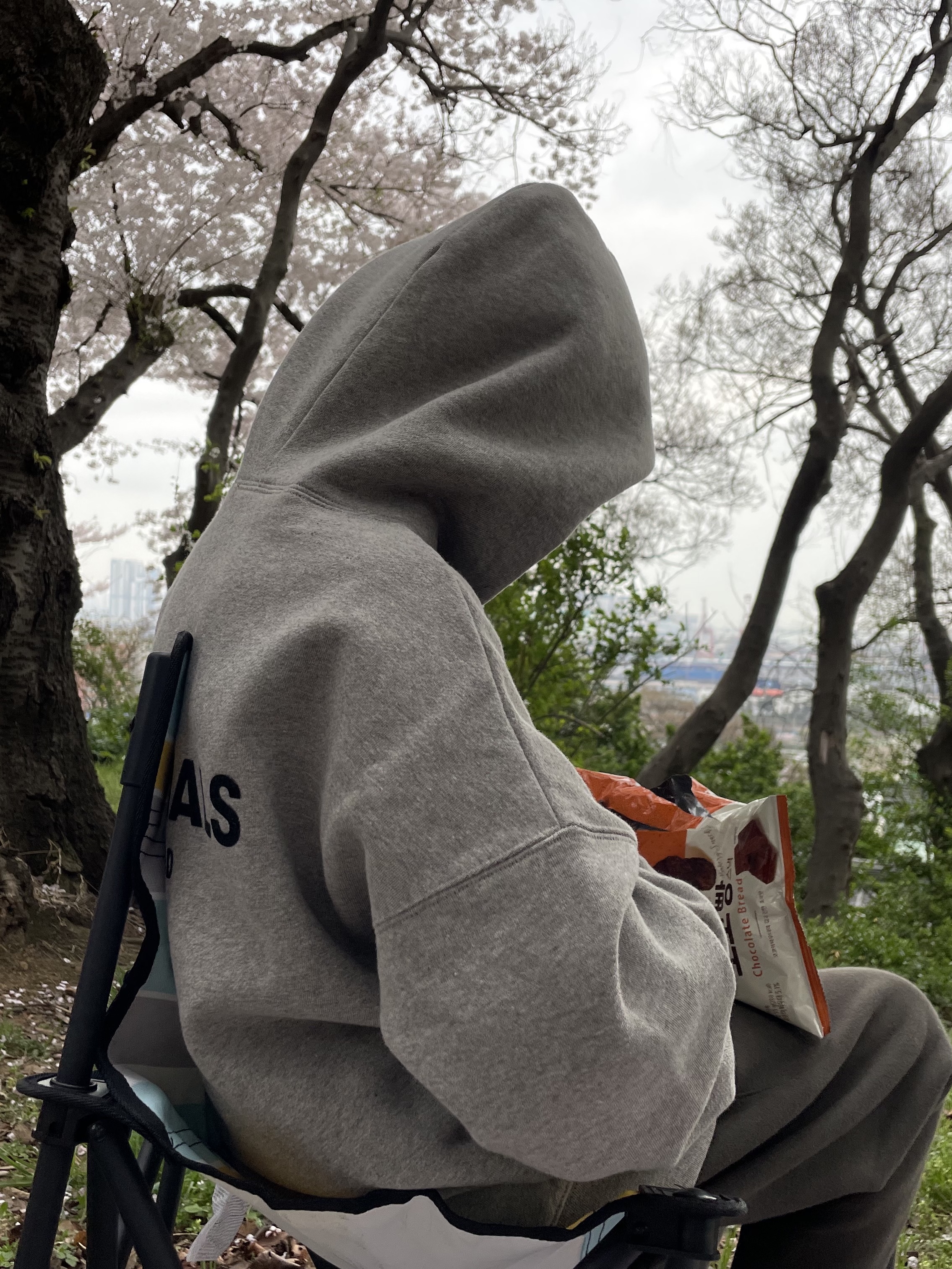 (Kids) Essentials The Core Collection Hoodie Dark Oatmeal, (Kids) Essentialss Sweatpants Off Black - 23SS 착용 스타일 - 2
