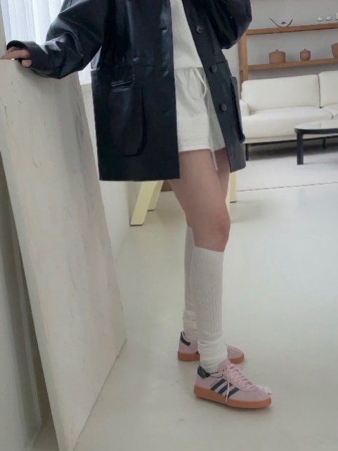 (W) Adidas Spezial Handball Clear Pink 착용 스타일