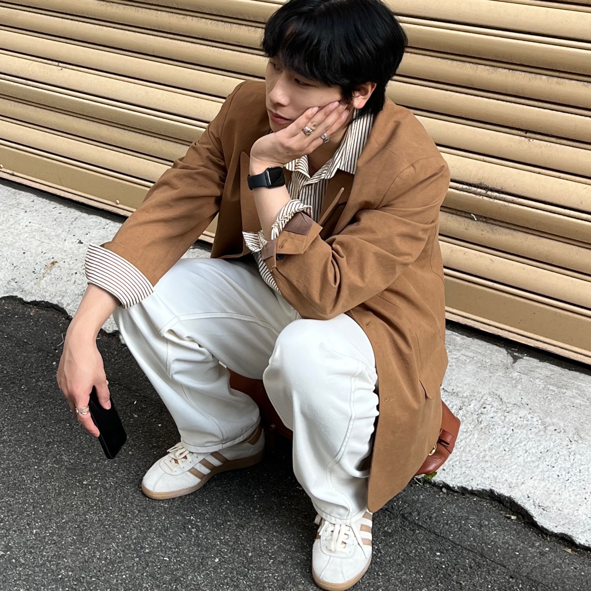 Adidas City Series Munchen Cream White Mesa 착용 스타일