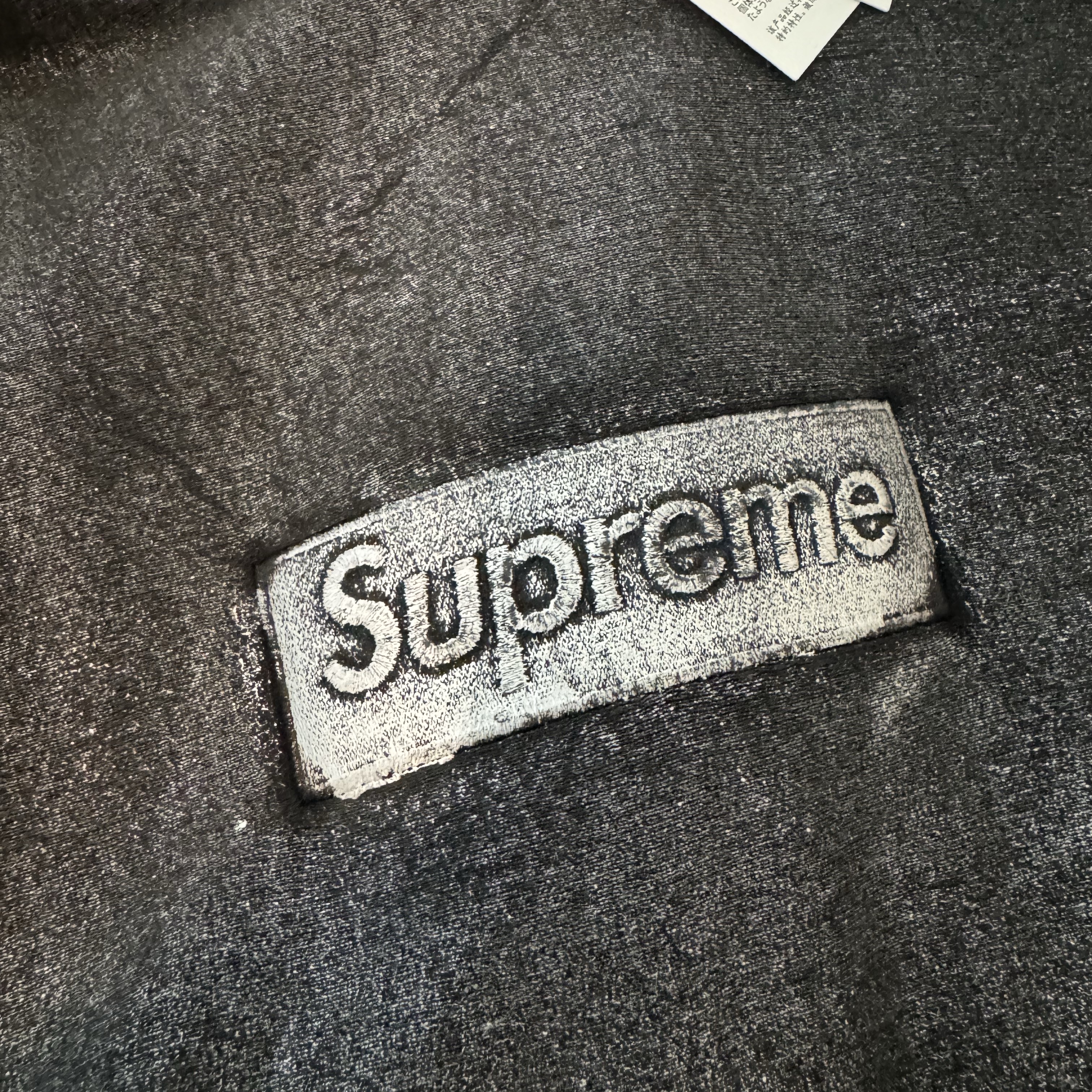 Stussy Denim Big OL' Shorts Raw, Supreme x MM6 Maison Margiela Foil Box Logo Hooded Sweatshirt Black - 24SS 착용 스타일 - 2