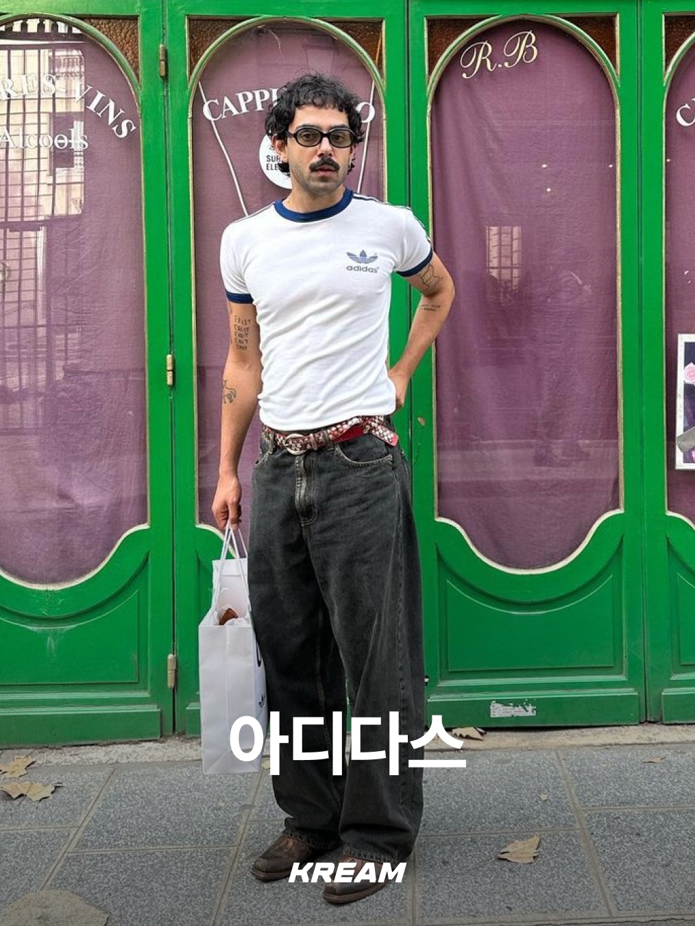 Supreme Swarovski Box Logo T-Shirt White - 19SS, Nike x Drake Nocta Essential T-Shirt White - Asia 착용 스타일 - 4