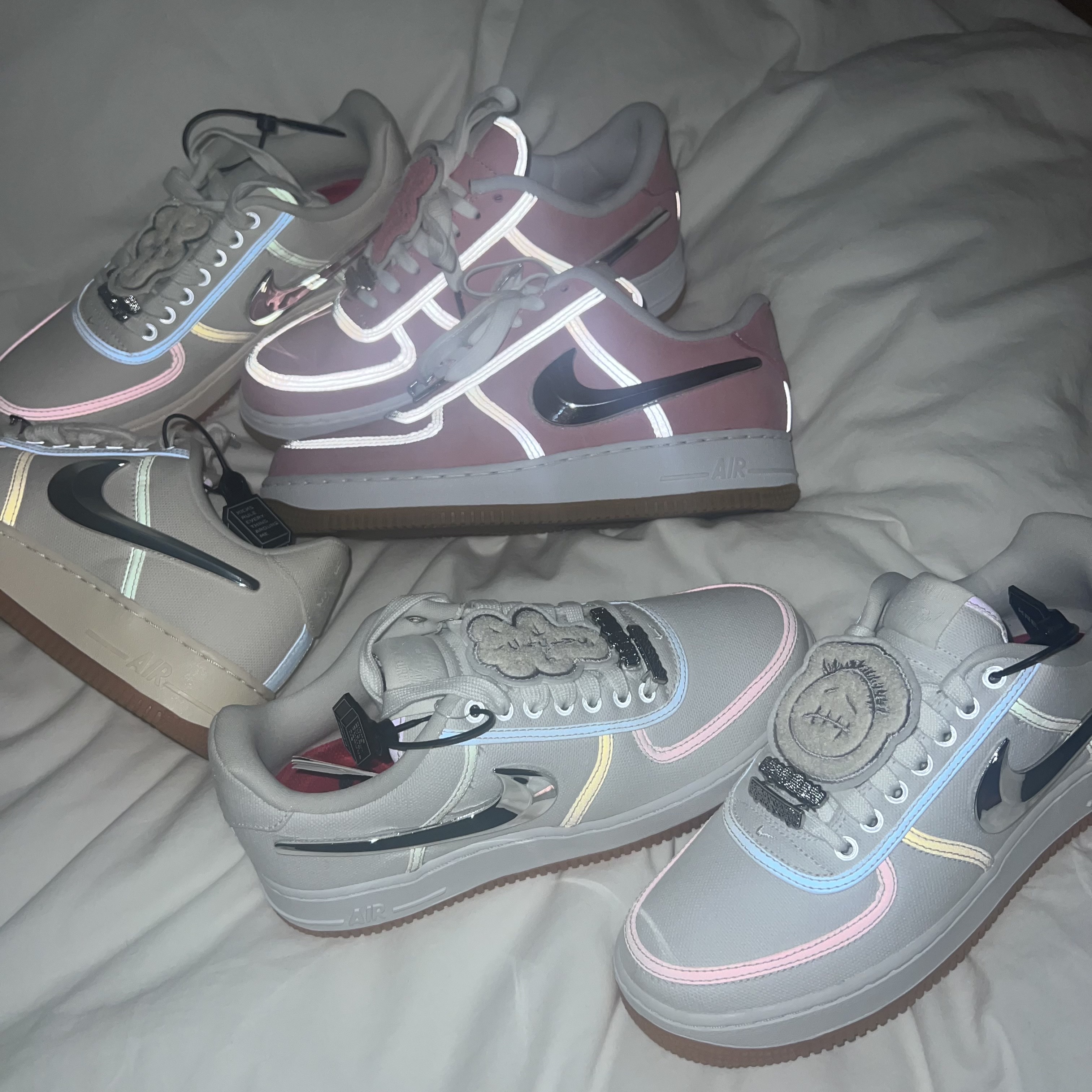 Nike x Travis Scott Air Force 1 Low White, Nike x Travis Scott Air Force 1 Low Sail 착용 스타일 - 2