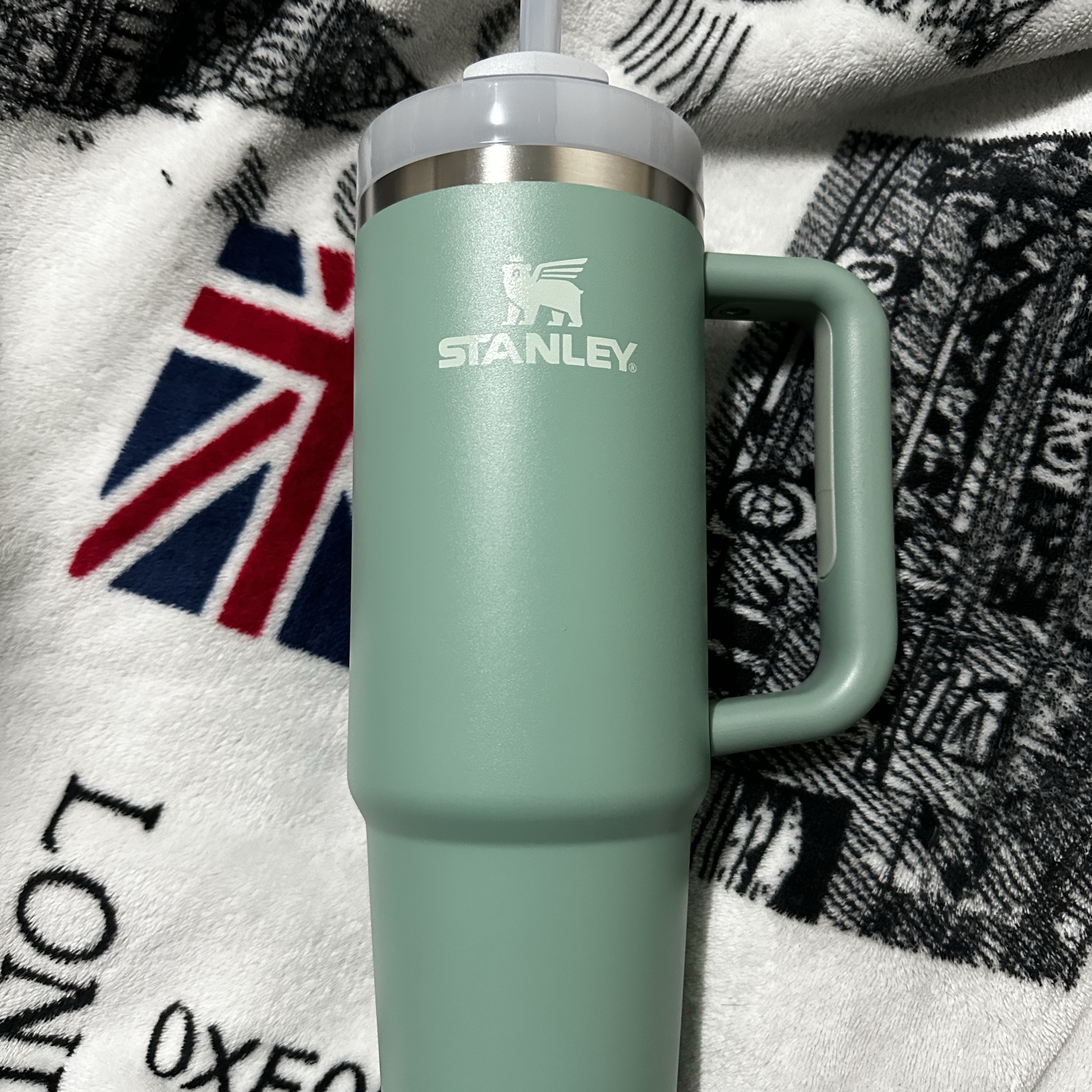 Stanley The Quencher H2.0 FlowState Tumbler 887ml Shale Soft Matte 착용 스타일