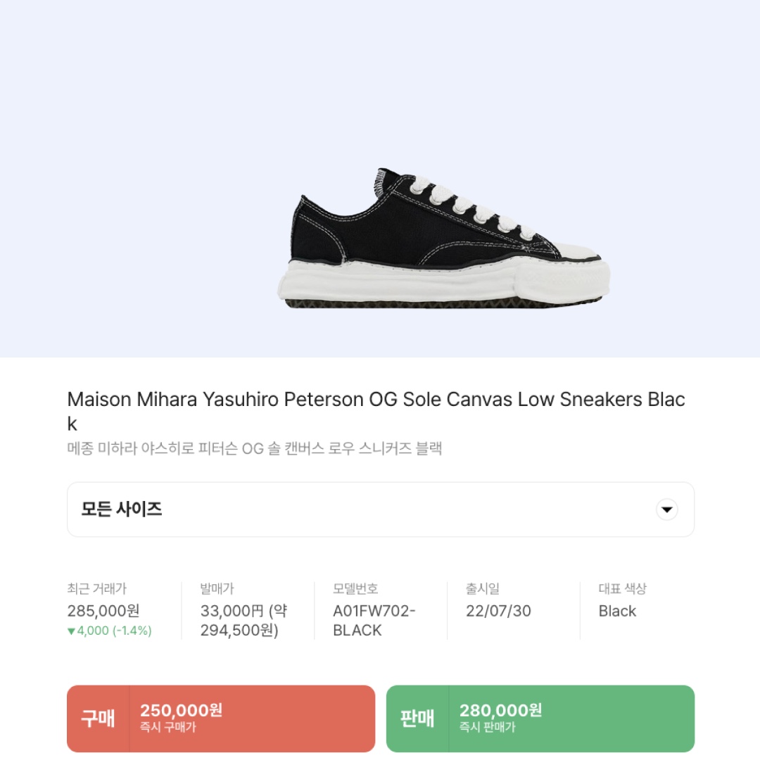 Maison Mihara Yasuhiro Peterson OG Sole Canvas Low Sneakers Black 착용 스타일 - 2