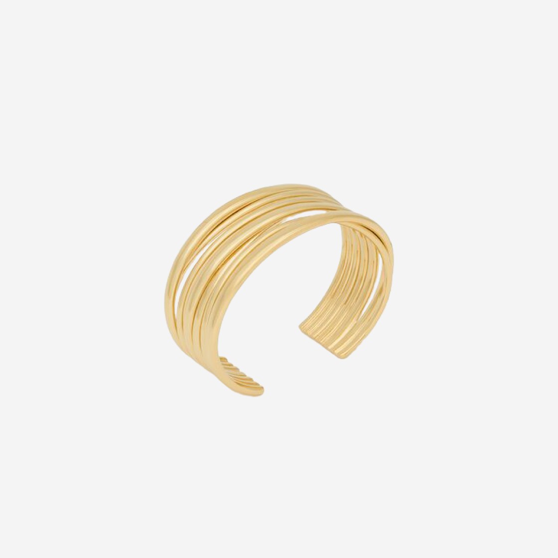 (W) Saint Laurent Multi-Wire Cuff In Metal Gold 상세 이미지 1