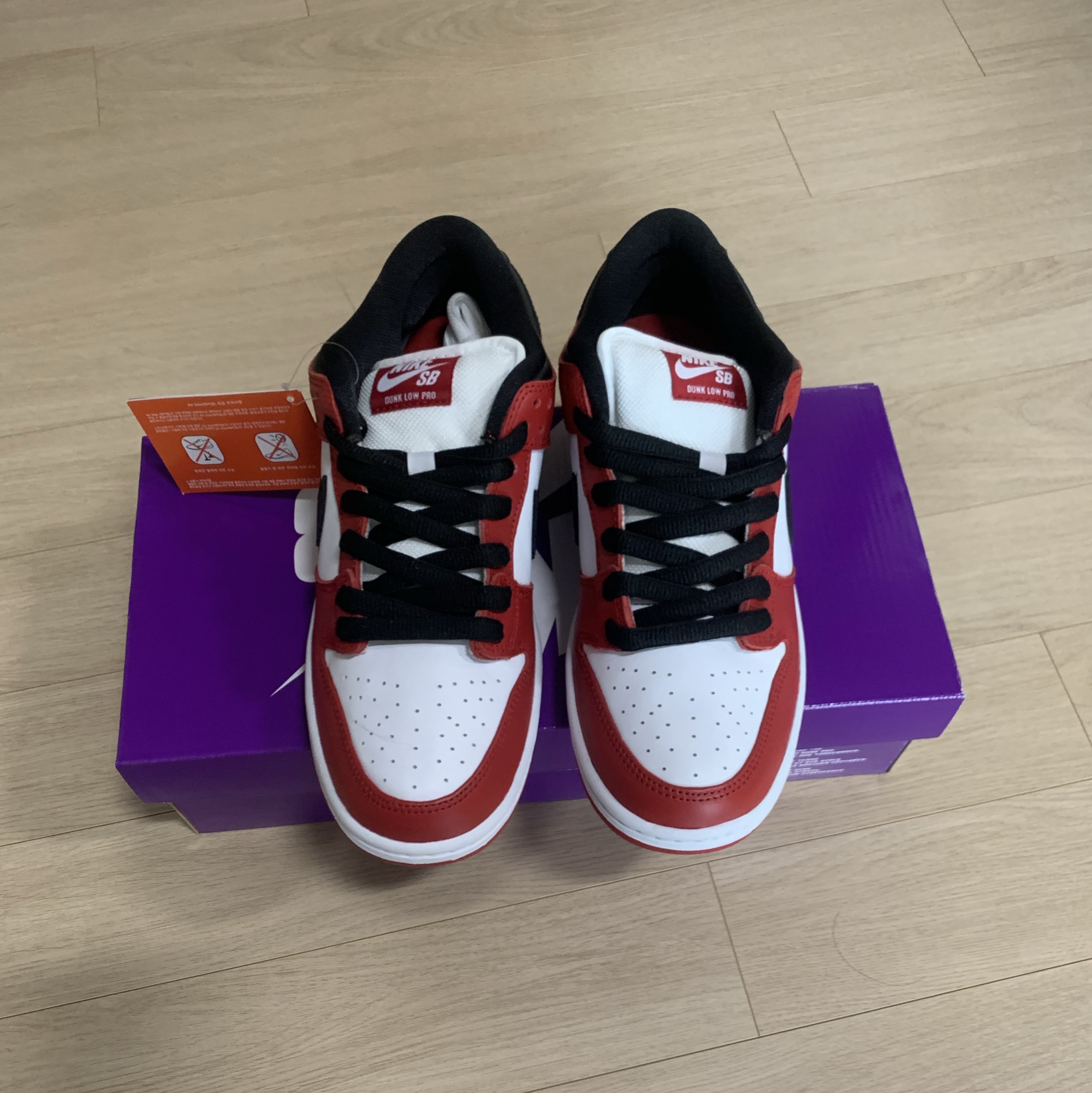 Nike SB Dunk Low Pro Chicago 착용 스타일 - 1