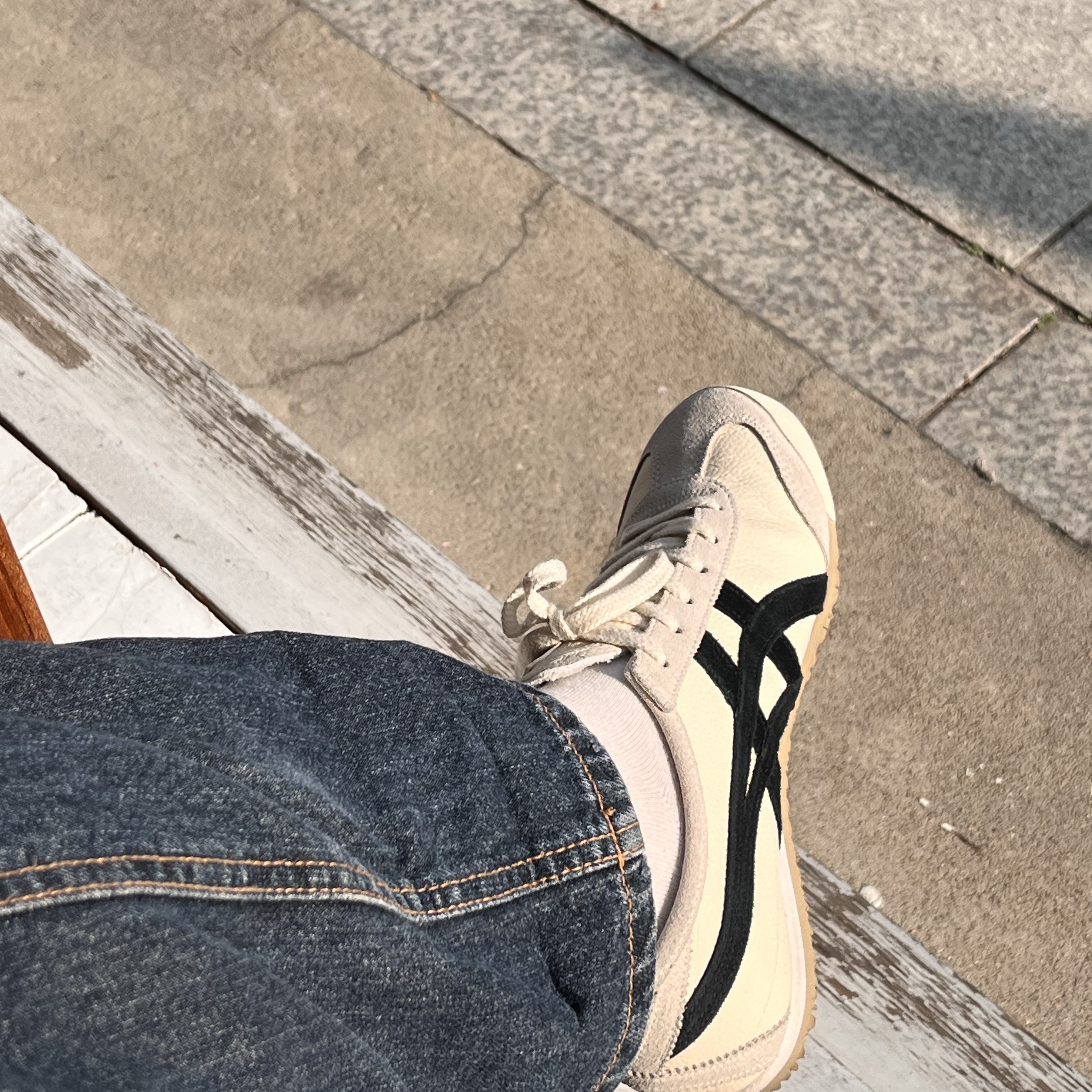 Onitsuka Tiger Mexico 66 Vintage White Black 착용 스타일