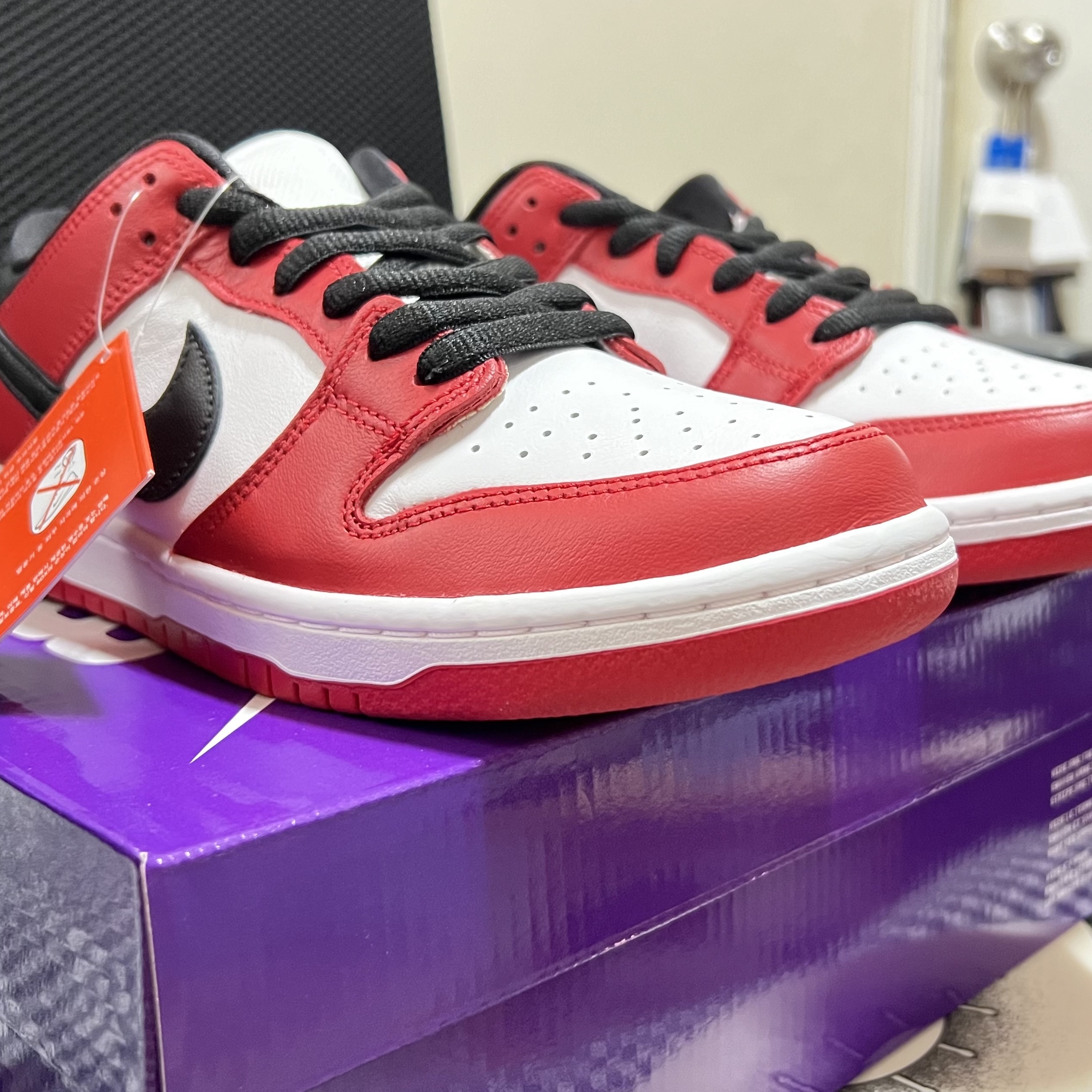 Nike SB Dunk Low Pro Chicago 착용 스타일 - 1
