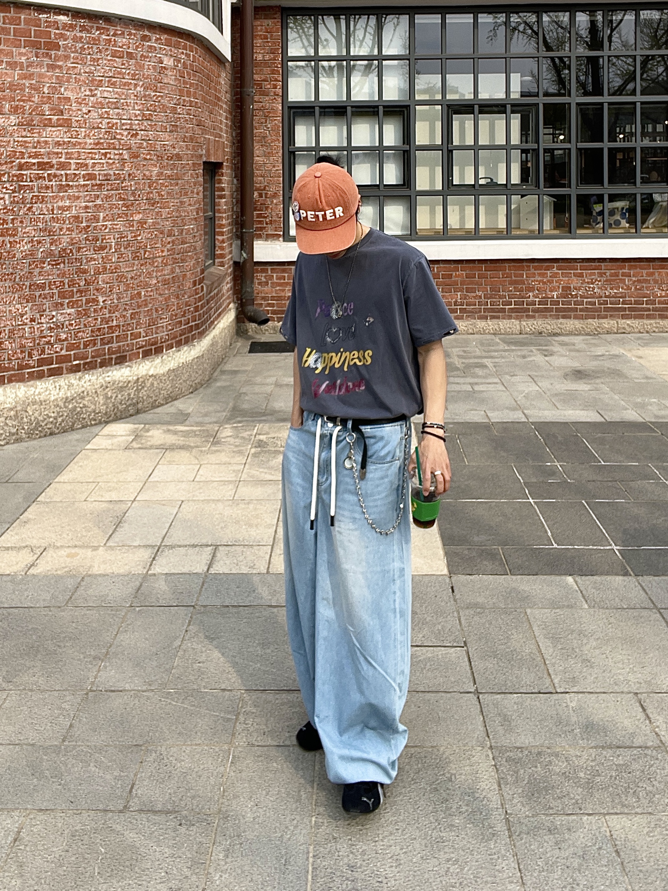 Gentle Monster x Maison Margiela MM007 Black Black, Supreme Webbing Keychain Black - 23SS 착용 스타일 - 5