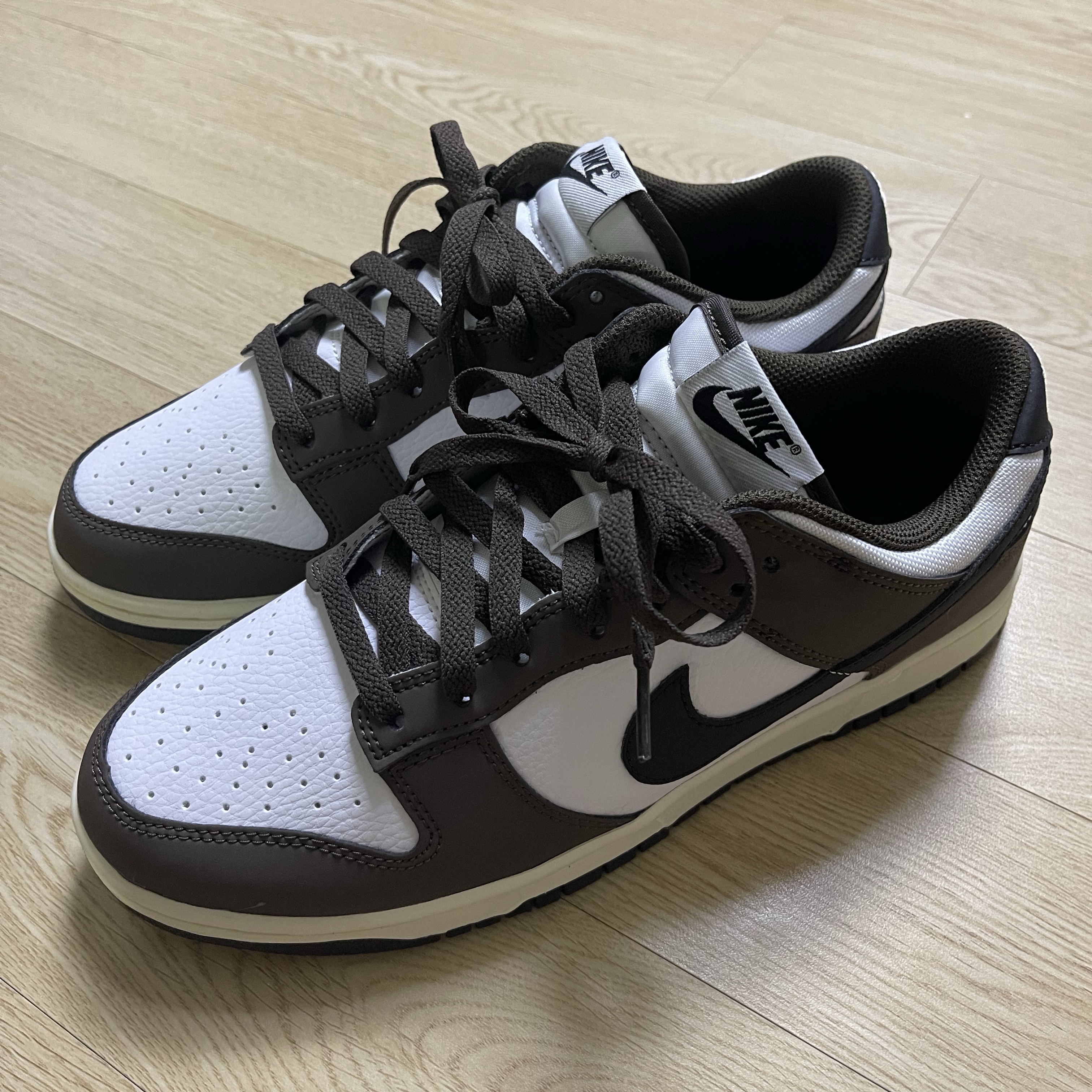 Nike Dunk Low Retro Next Nature Baroque Brown White 착용 스타일