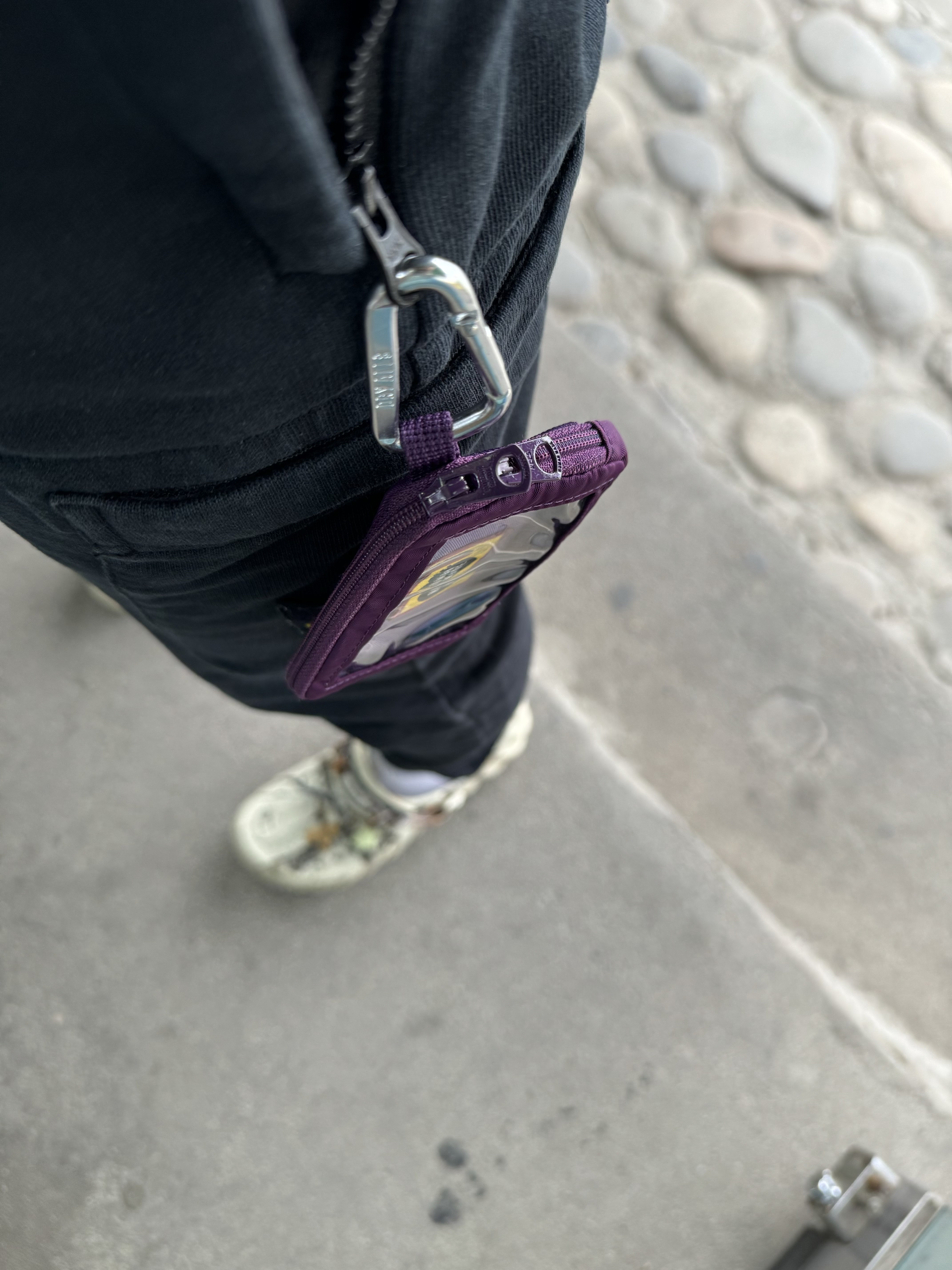 Crocs Echo Clog Real Tree Bone, Human Made Military Card Case Purple 착용 스타일 - 1