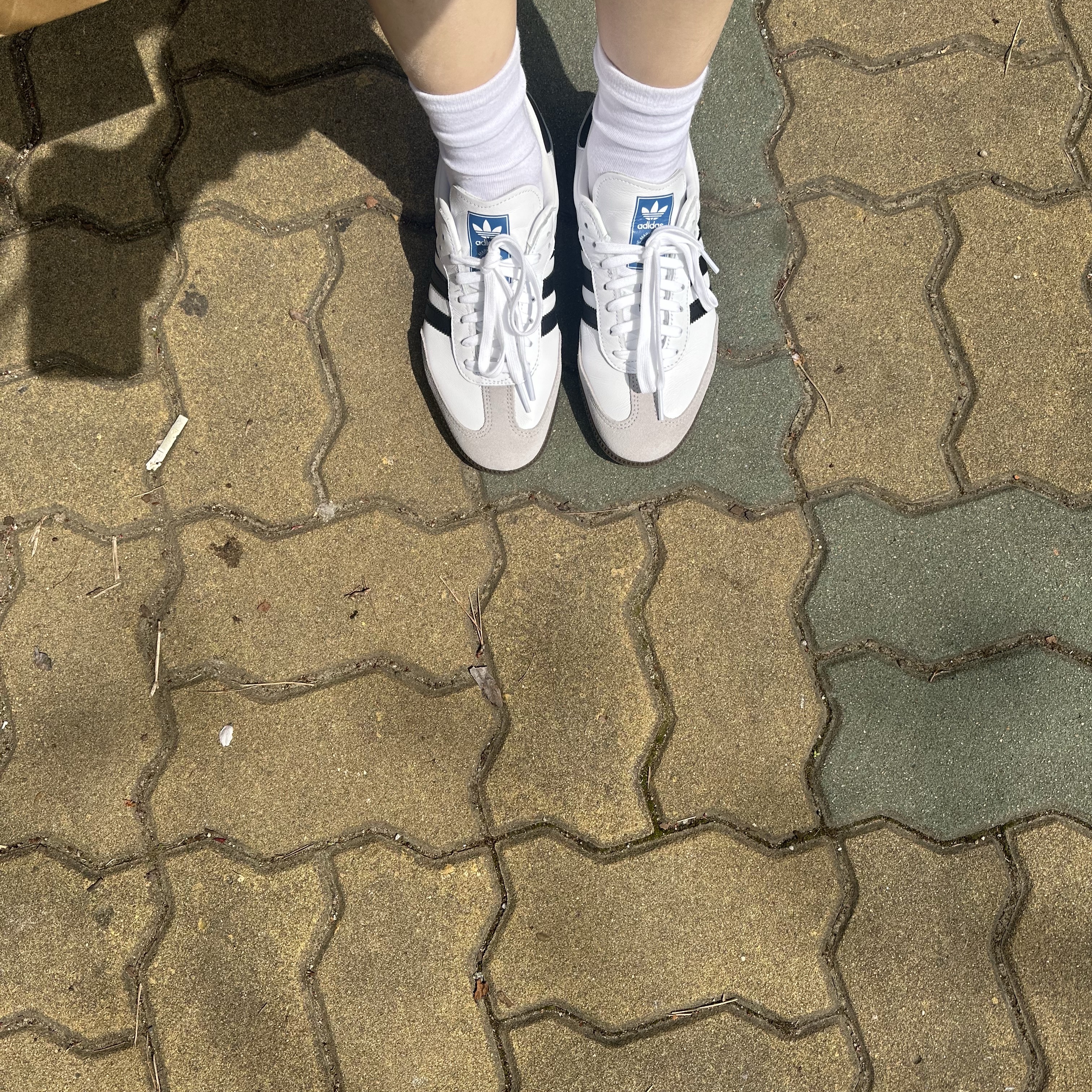 Adidas Samba OG Cloud White 착용 스타일