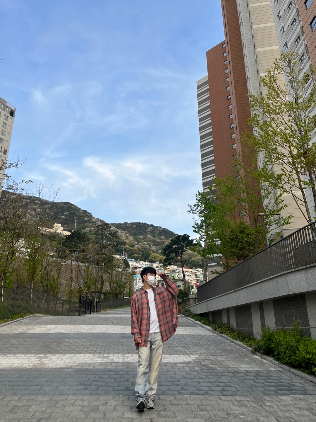 Our Legacy Borrowed Shirt Big Lumbercheck Print, Our Legacy Third Cut Digital Denim Print 착용 스타일