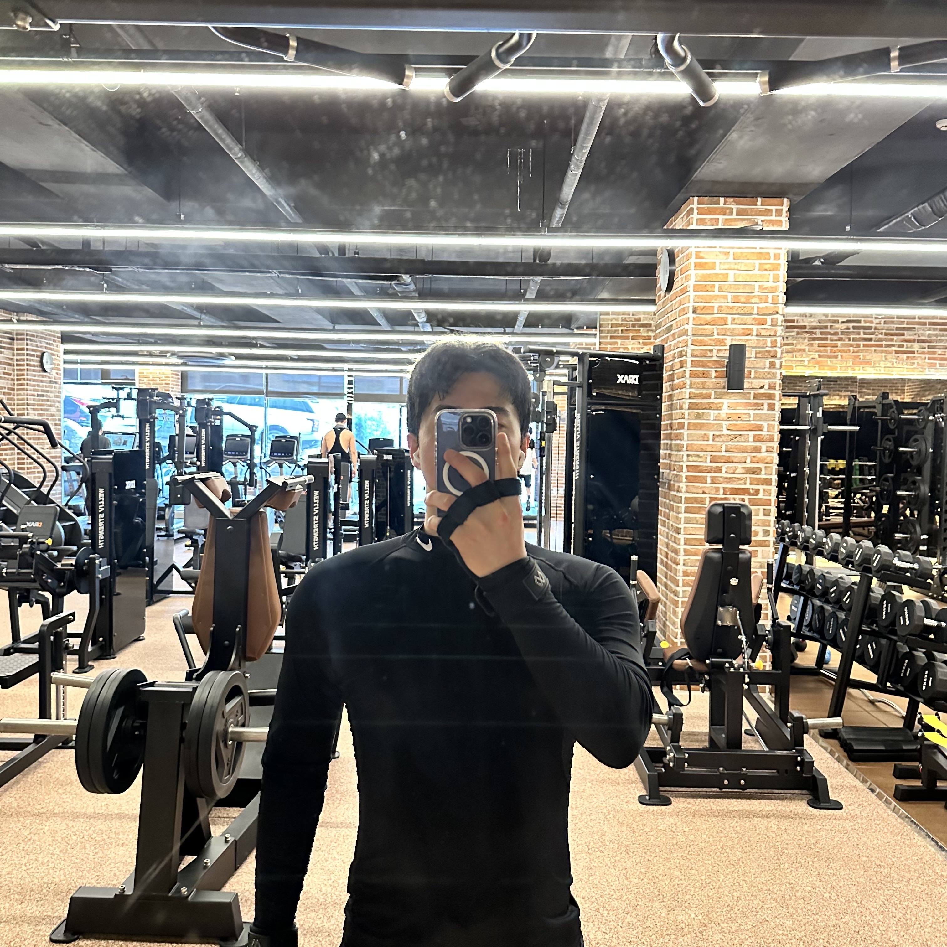 Nike Pro Dri-Fit Fitness Mock Neck Long Sleeve Top Black - Asia 착용 스타일