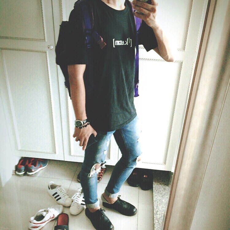 Dr. Martens 1461 Smooth Black 착용 스타일 - 3