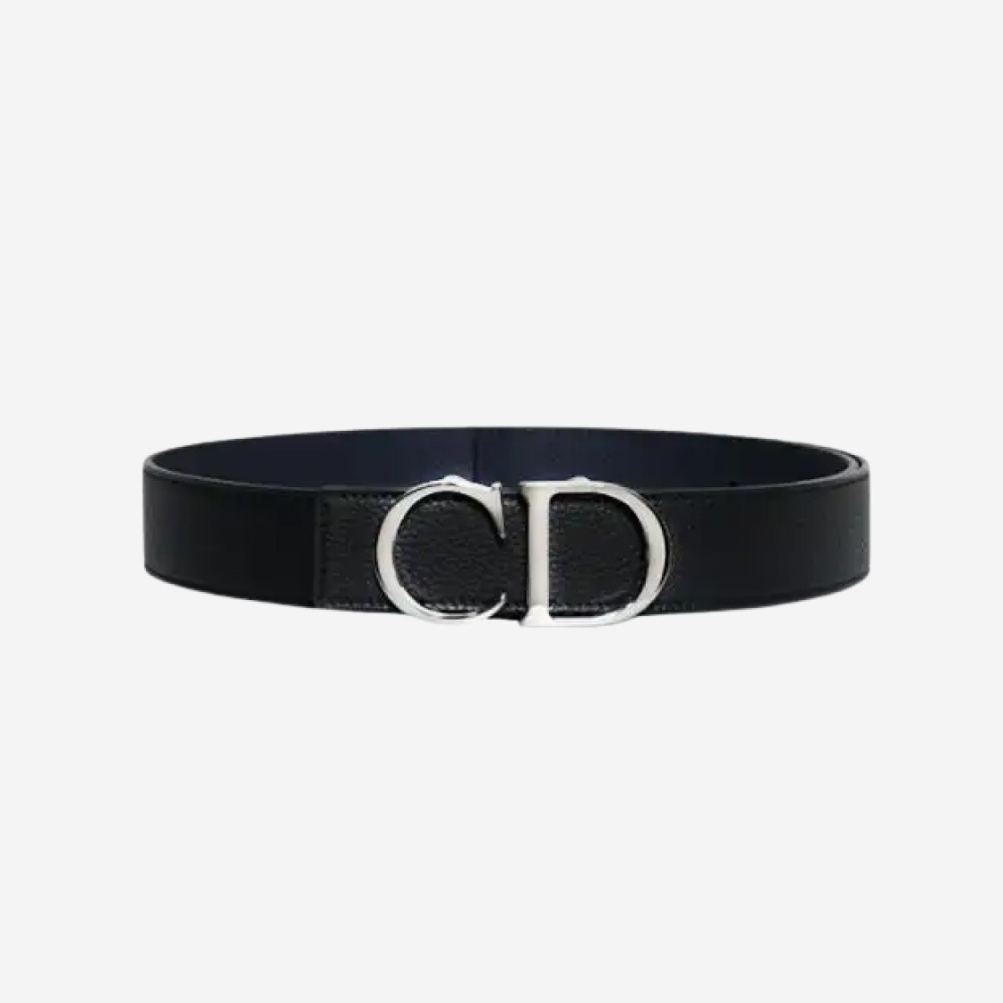 Dior 35mm Reversible CD Belt in Grained Calfskin Black Navy 상세 이미지 1