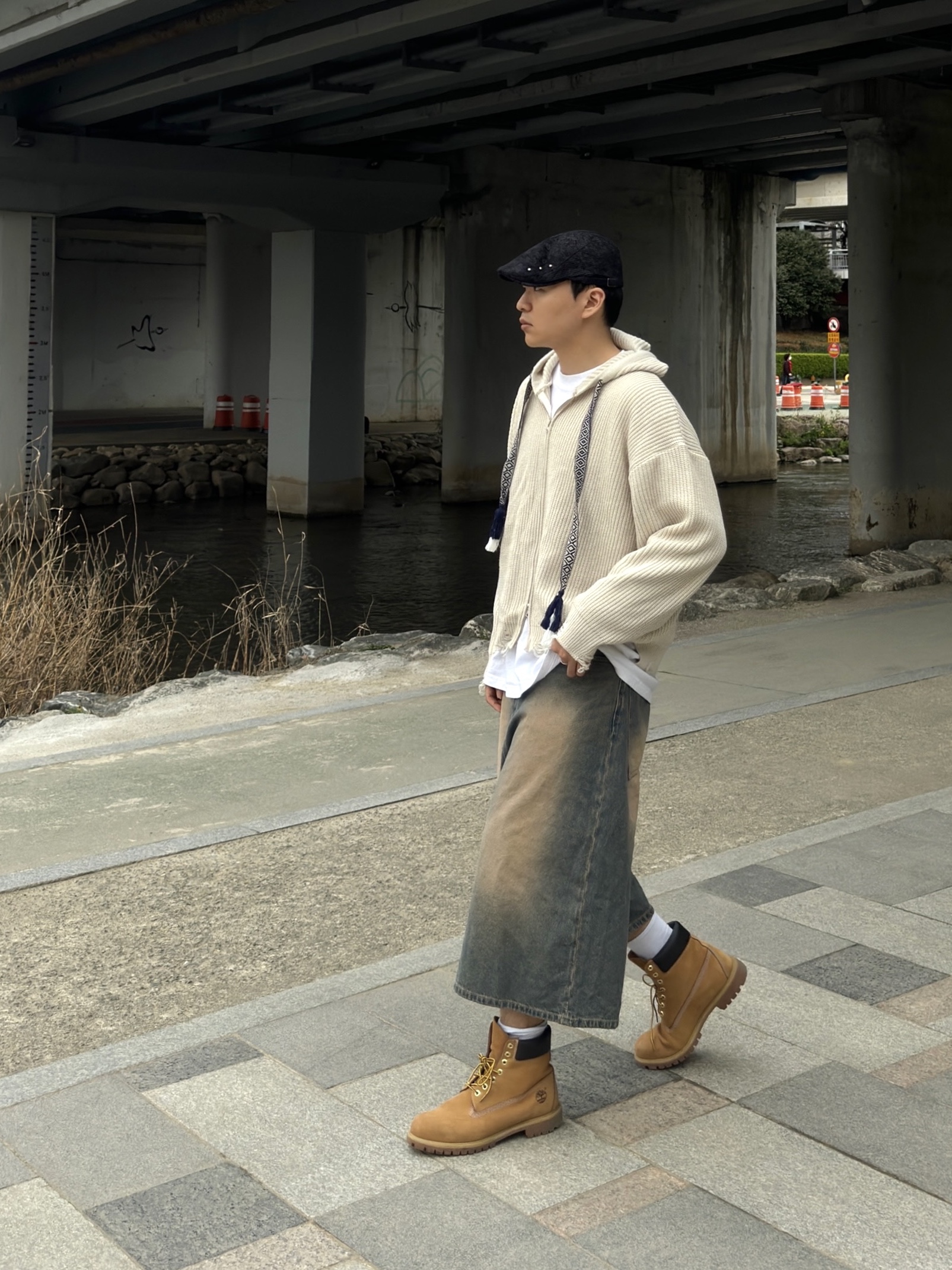 Nos Couleurs Paisley Rivet Hunting Cap Black, Timberland Premium 6 inch Waterproof Boot Wheat Nubuck - Wide 착용 스타일 - 1