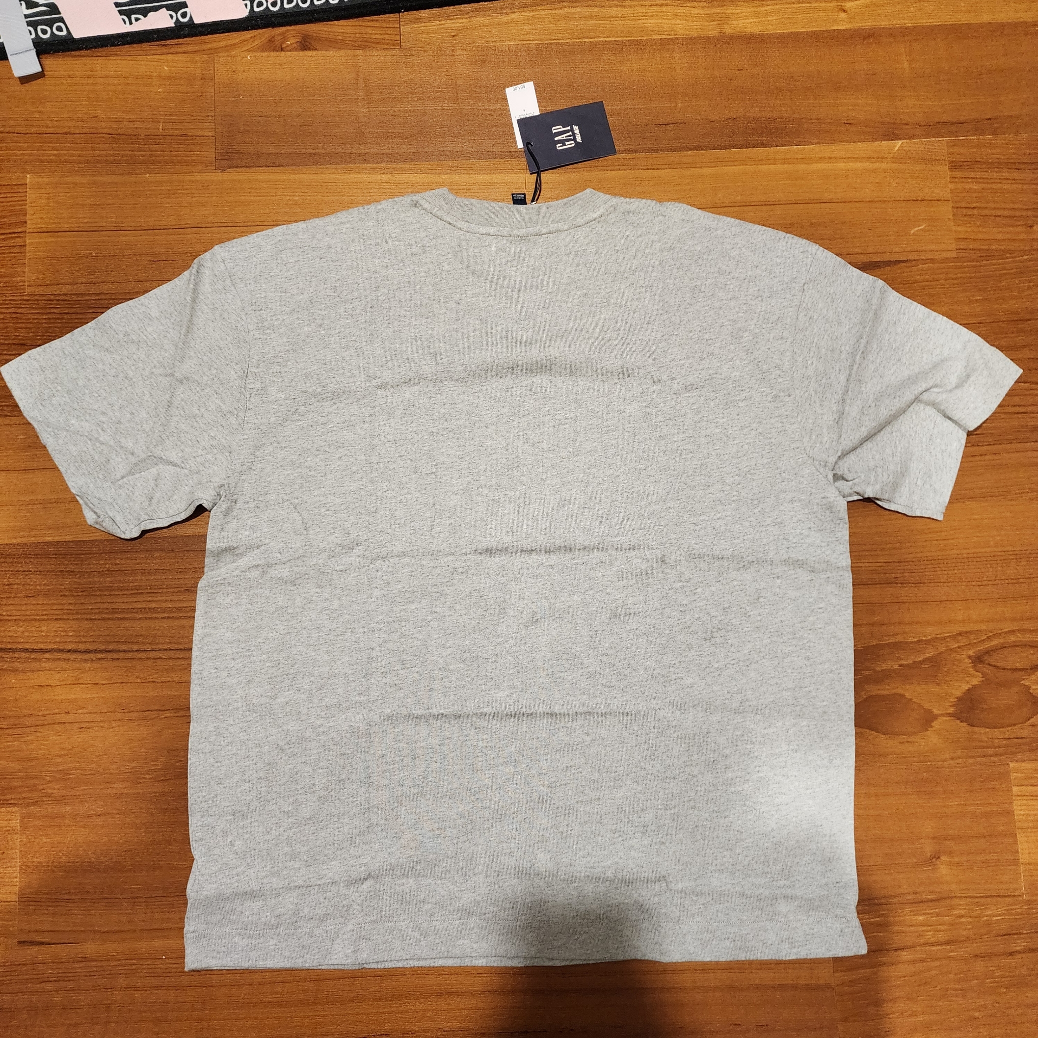 Palace x Gap Heavy Jersey T-Shirt Grey - 24SS 착용 스타일 - 2