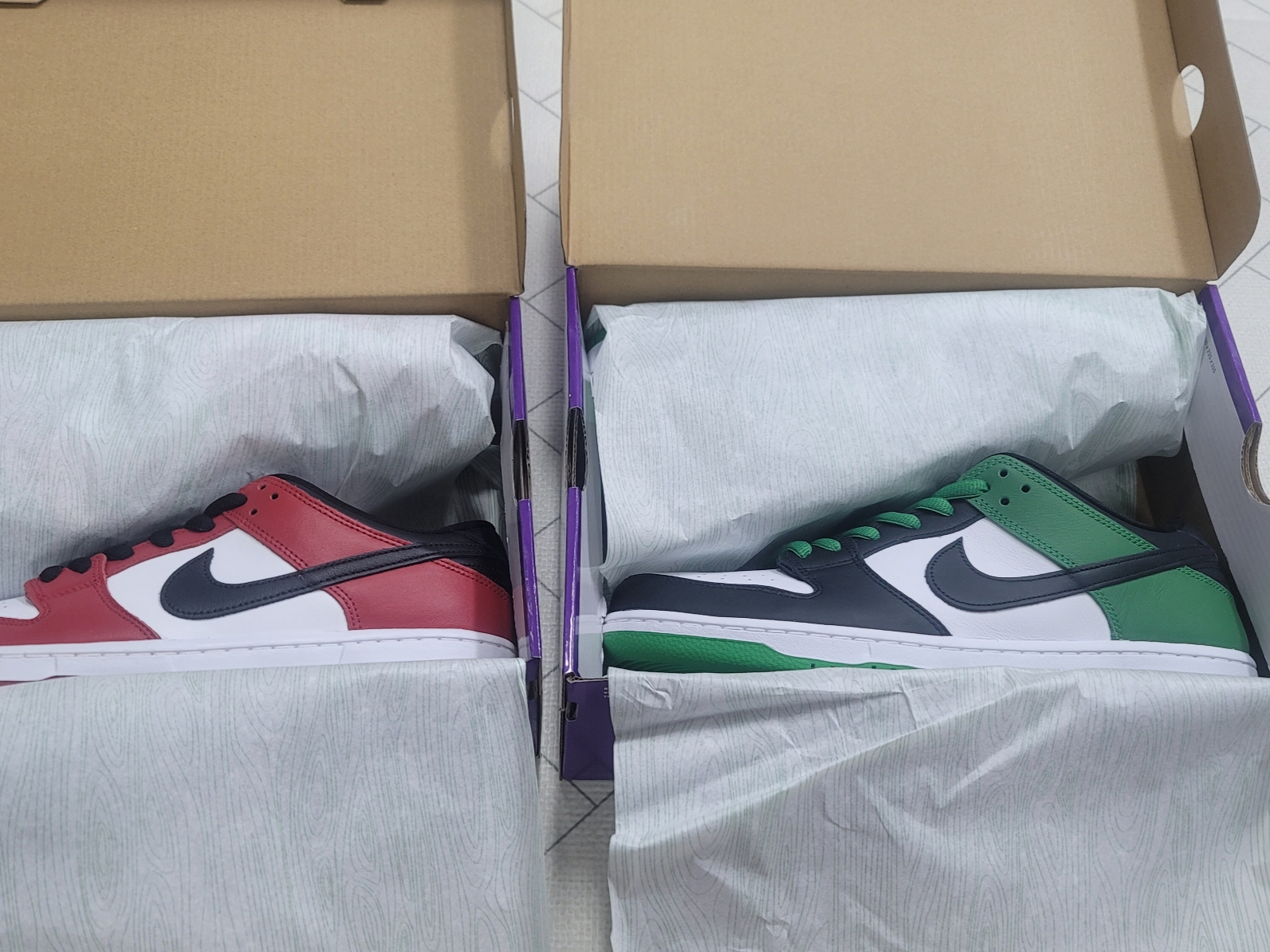 Nike SB Dunk Low Pro Black and Classic Green, Nike SB Dunk Low Pro Chicago 착용 스타일 - 1