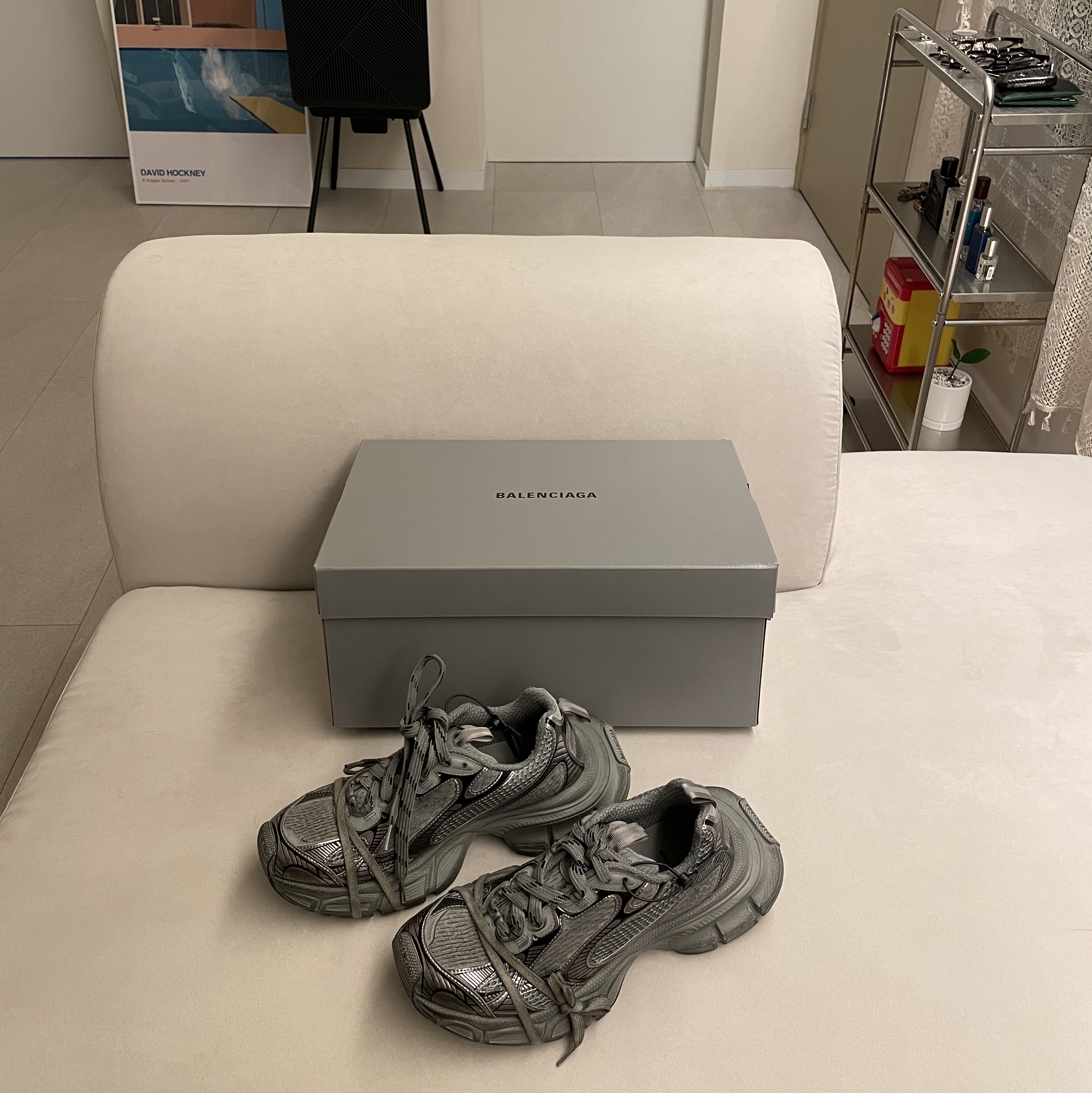 Balenciaga 3XL Sneakers Grey Black ์ฐฉ์ฉ ์คํ์ผ