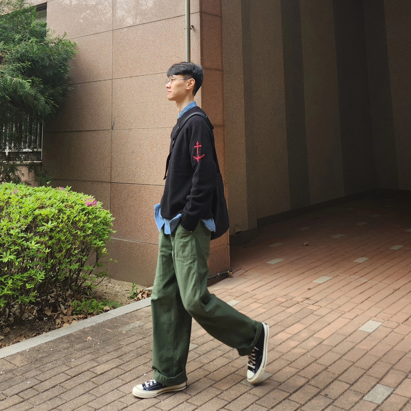 Converse Chuck 70 Hi Black 착용 스타일