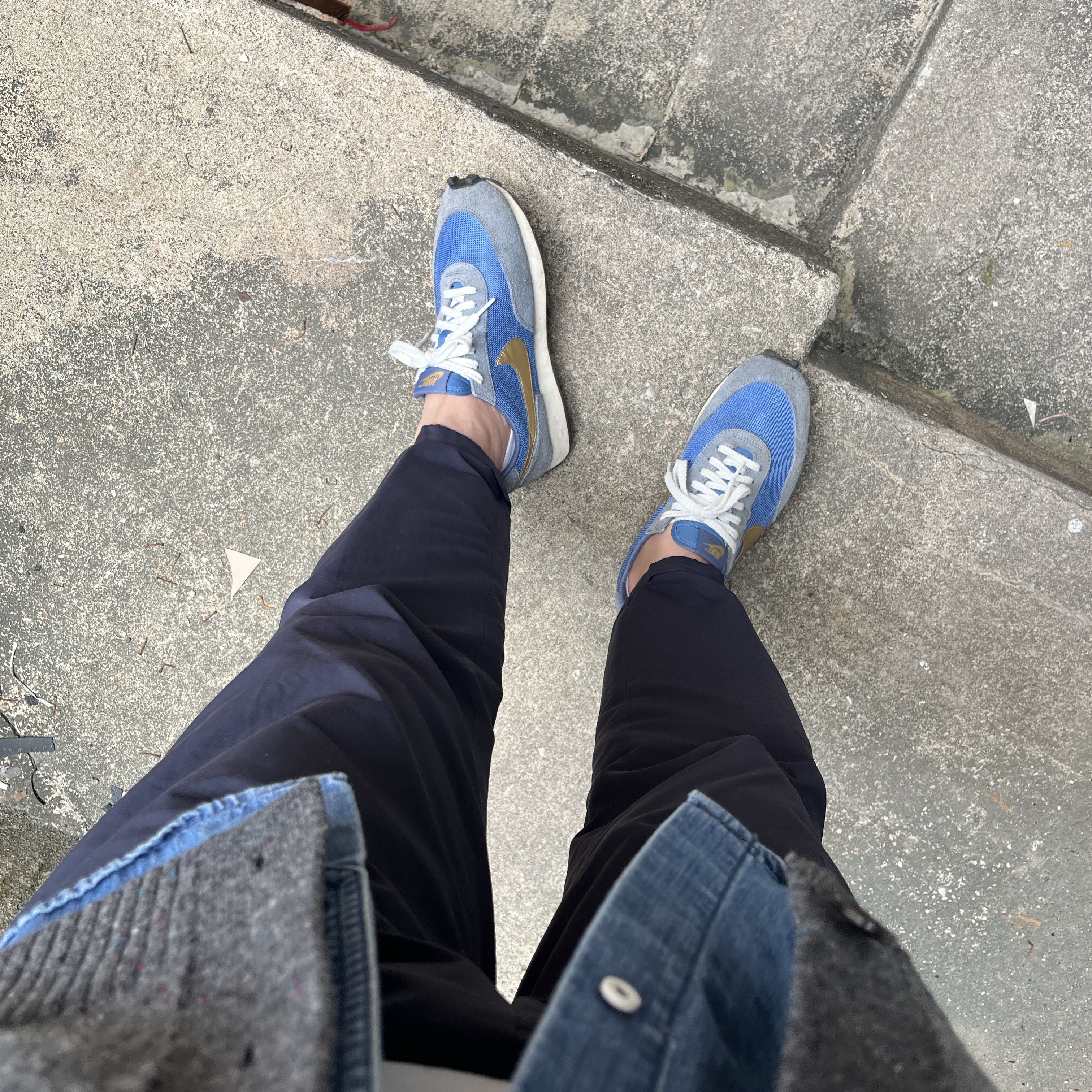 Nike Daybreak SP Metallic Gold Mountain Blue ์ฐฉ์ฉ ์คํ์ผ