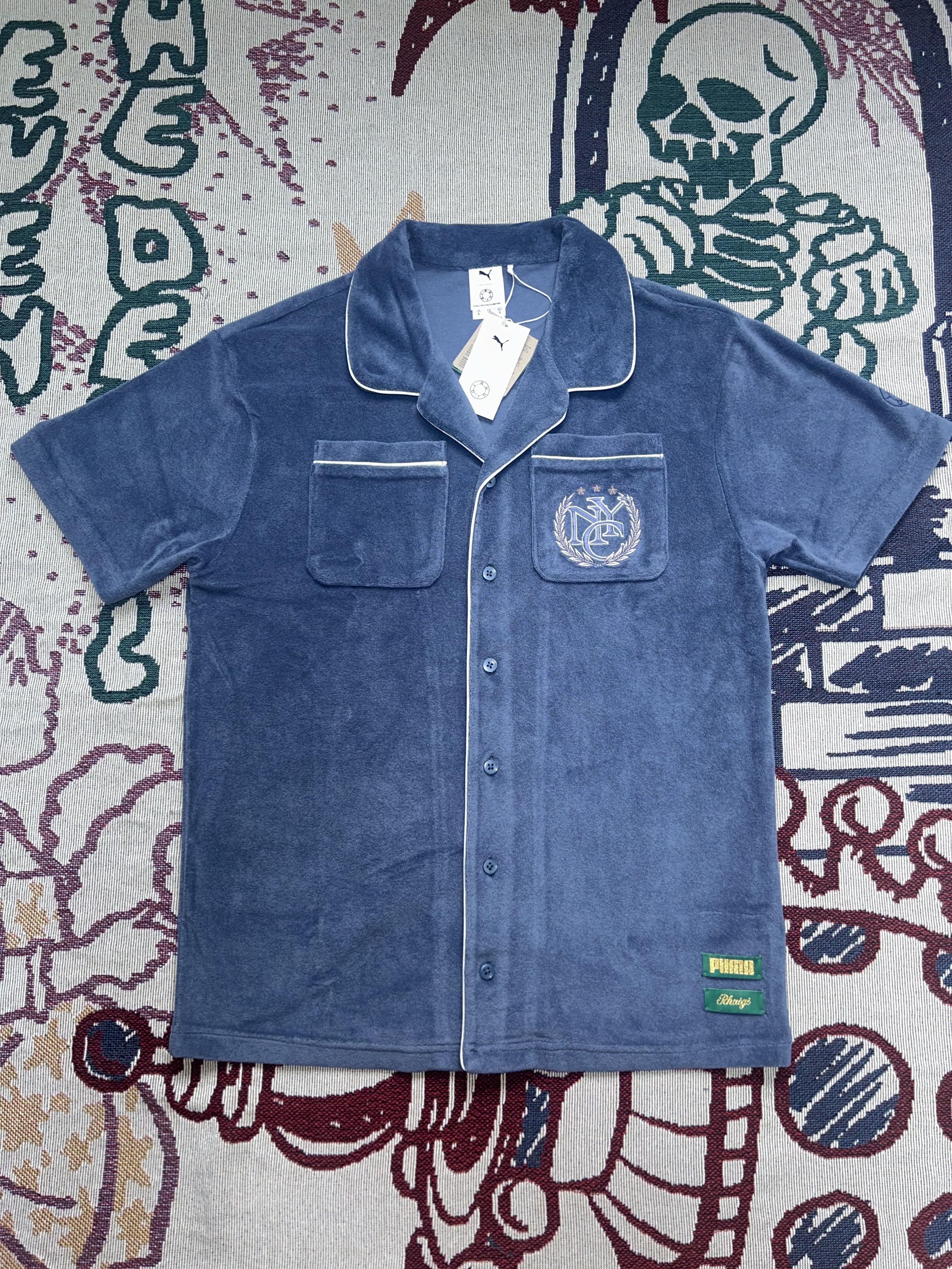 Puma x Rhuigi Shirt Inky Blue 착용 스타일 - 2