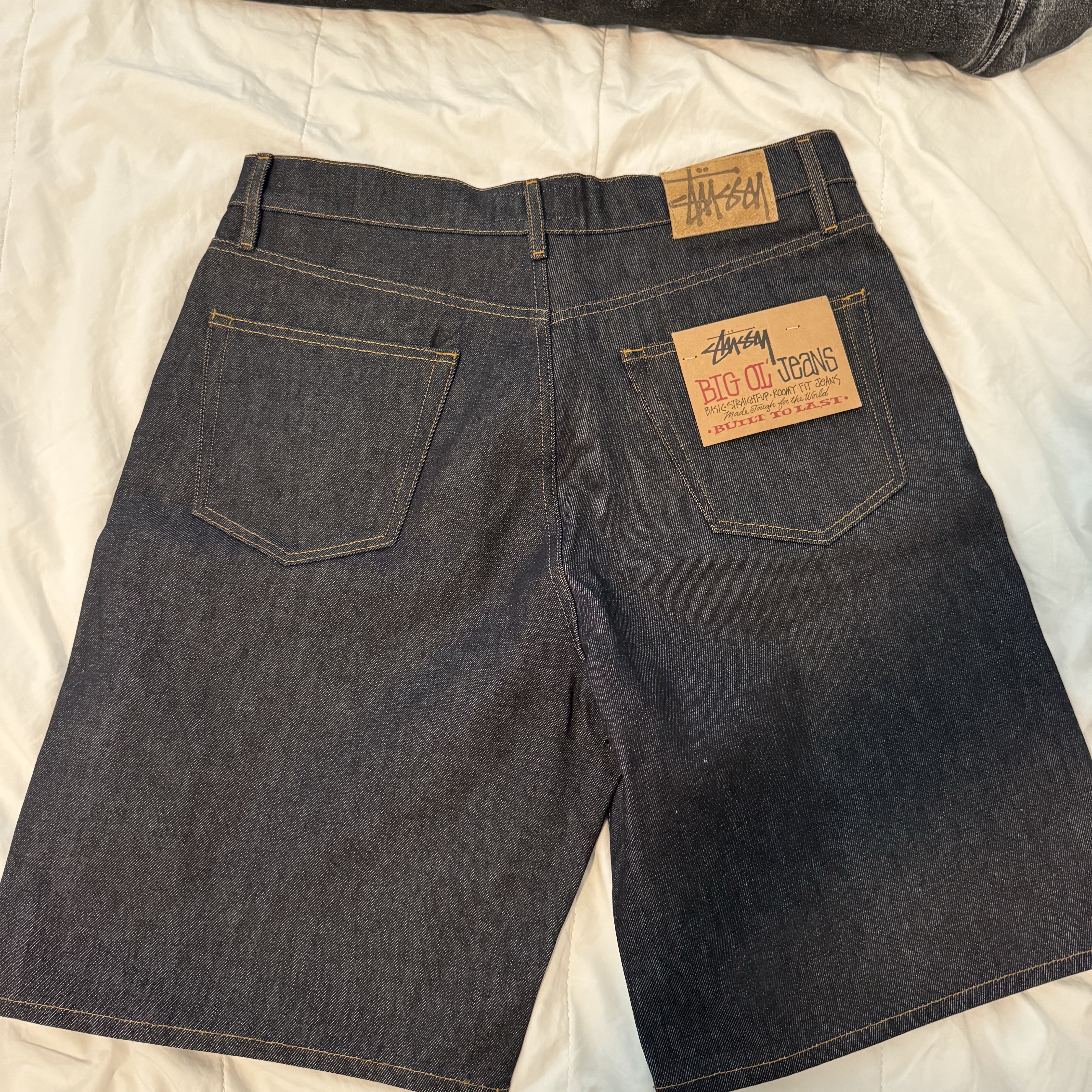 Stussy Denim Big OL' Shorts Raw, Supreme x MM6 Maison Margiela Foil Box Logo Hooded Sweatshirt Black - 24SS 착용 스타일 - 5