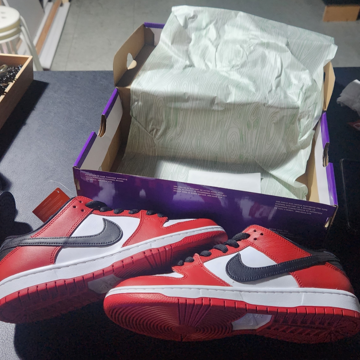 Nike SB Dunk Low Pro Chicago 착용 스타일