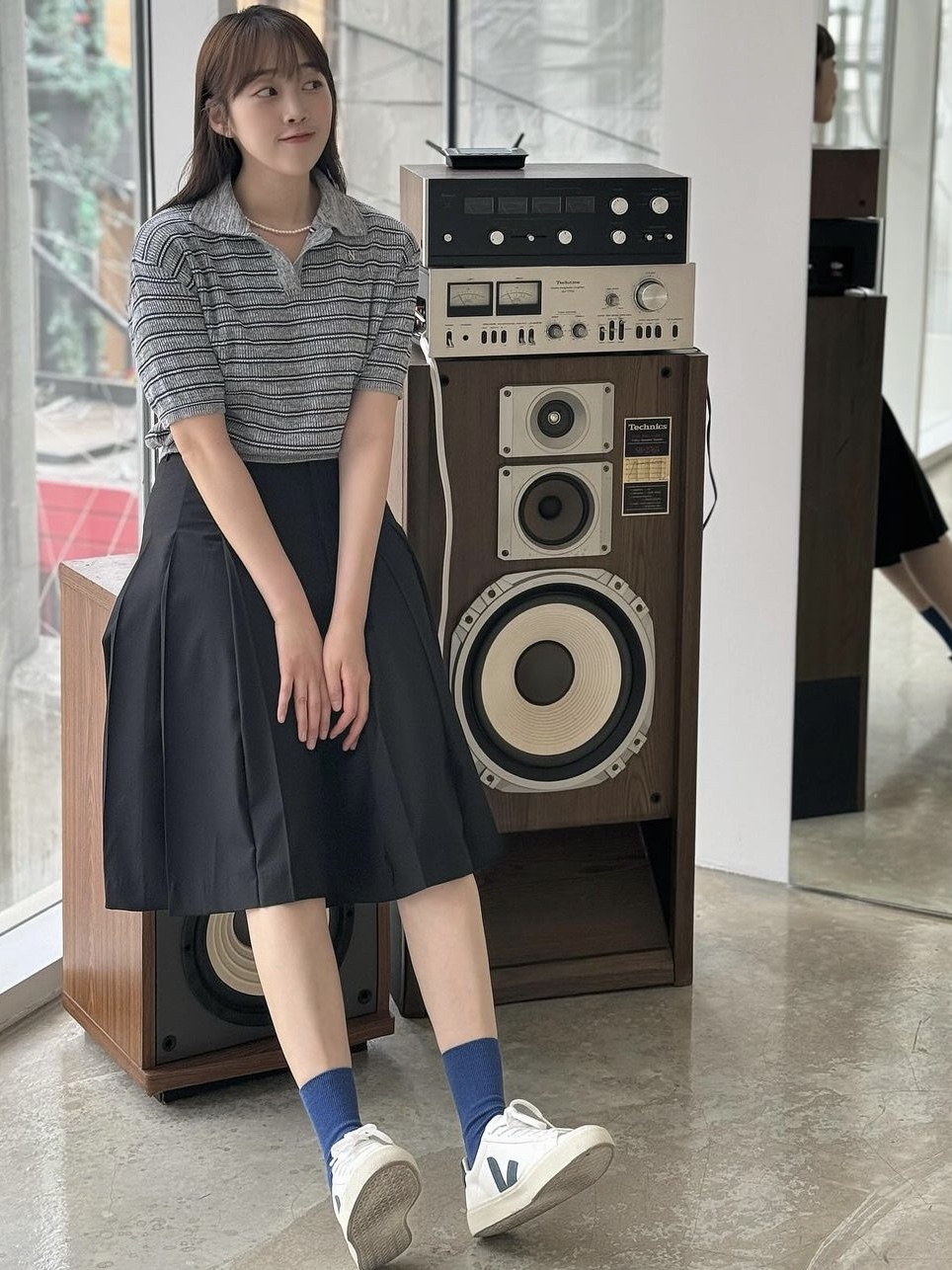 Veja Campo Chromefree Leather White California 착용 스타일