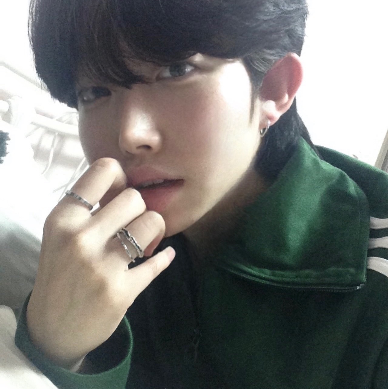 Adidas Adicolor Classic Firebird Track Top Green - KR Sizing 착용 스타일