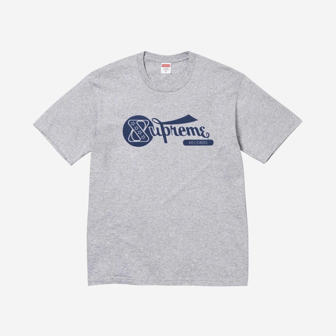 Supreme Records T-Shirt Heather Grey - 24SS 상세 이미지 1