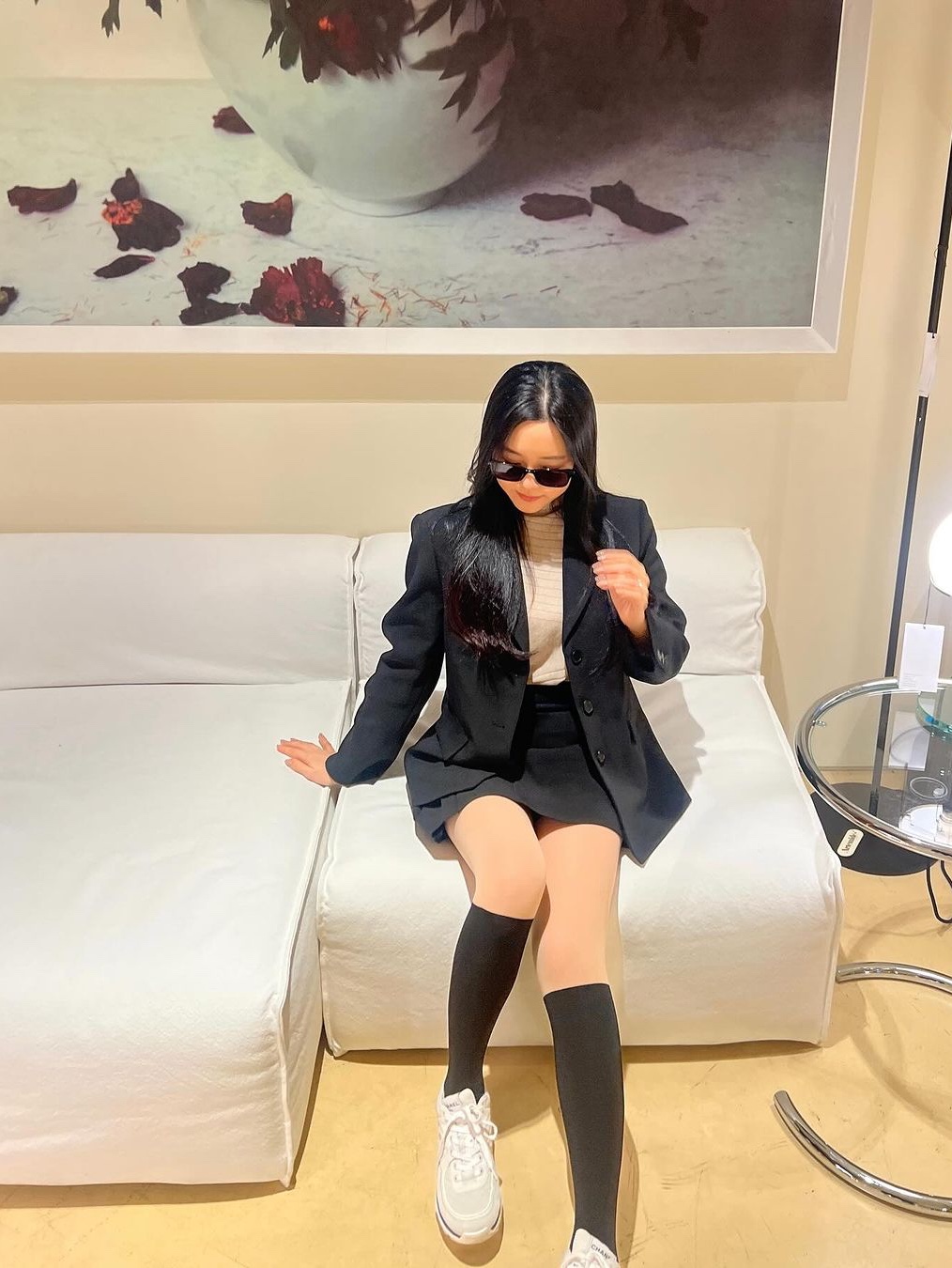PROJEKT PRODUKT CL8 C1 Sunglasses 착용 스타일