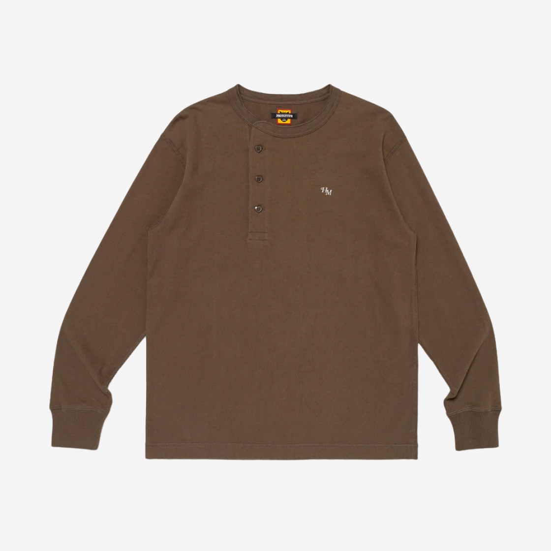 Human Made Prototype Henley Neck L/S T-Shirt Brown 상세 이미지 2