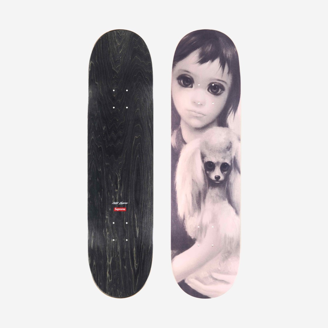 Supreme x Margaret Keane Best Friends Skateboard Grey - 24SS 상세 이미지 1