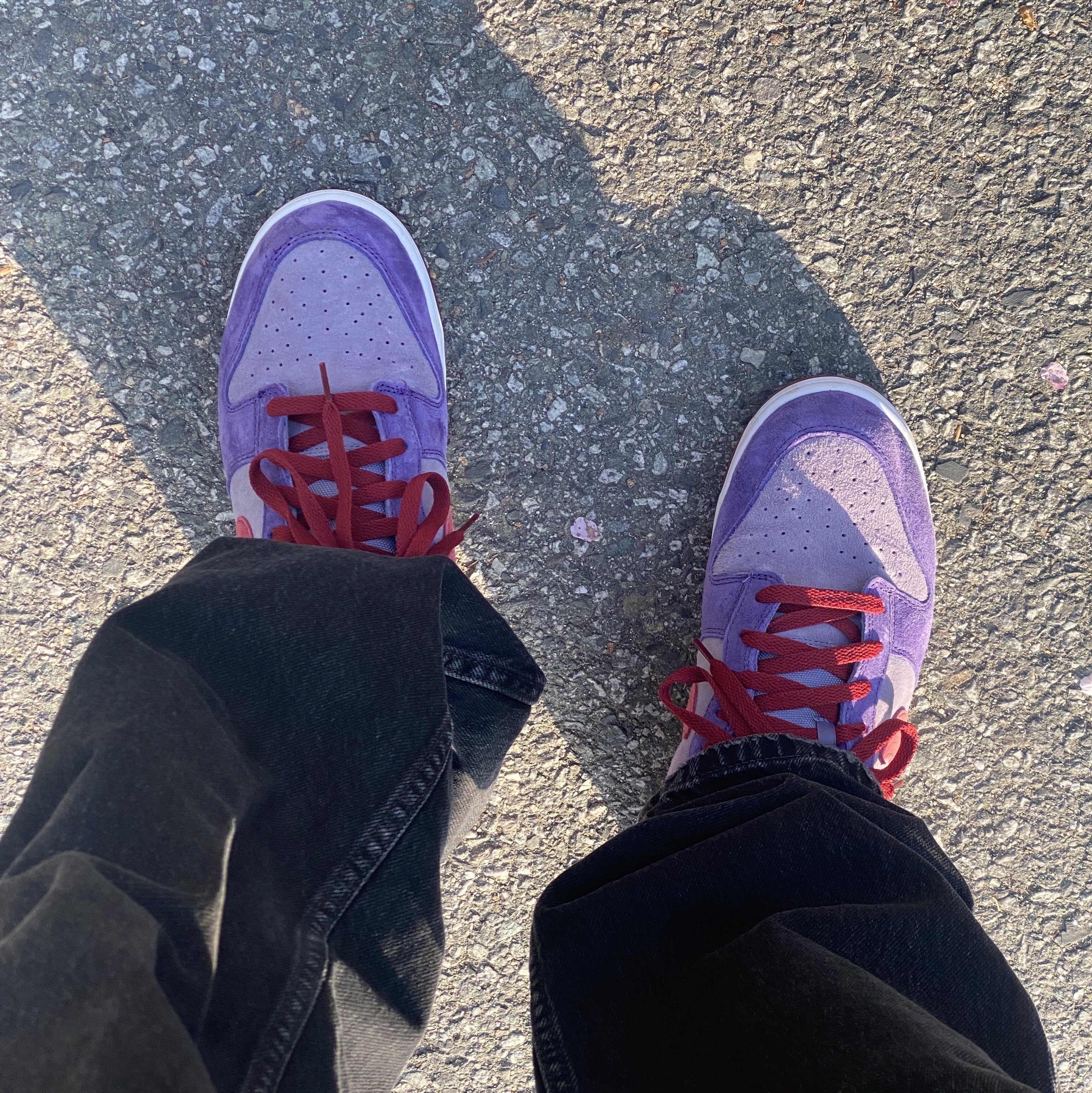 Supreme Small Box Raglan Crewneck Black - 24SS, Nike Dunk Low SP Plum 2024 착용 스타일 - 2