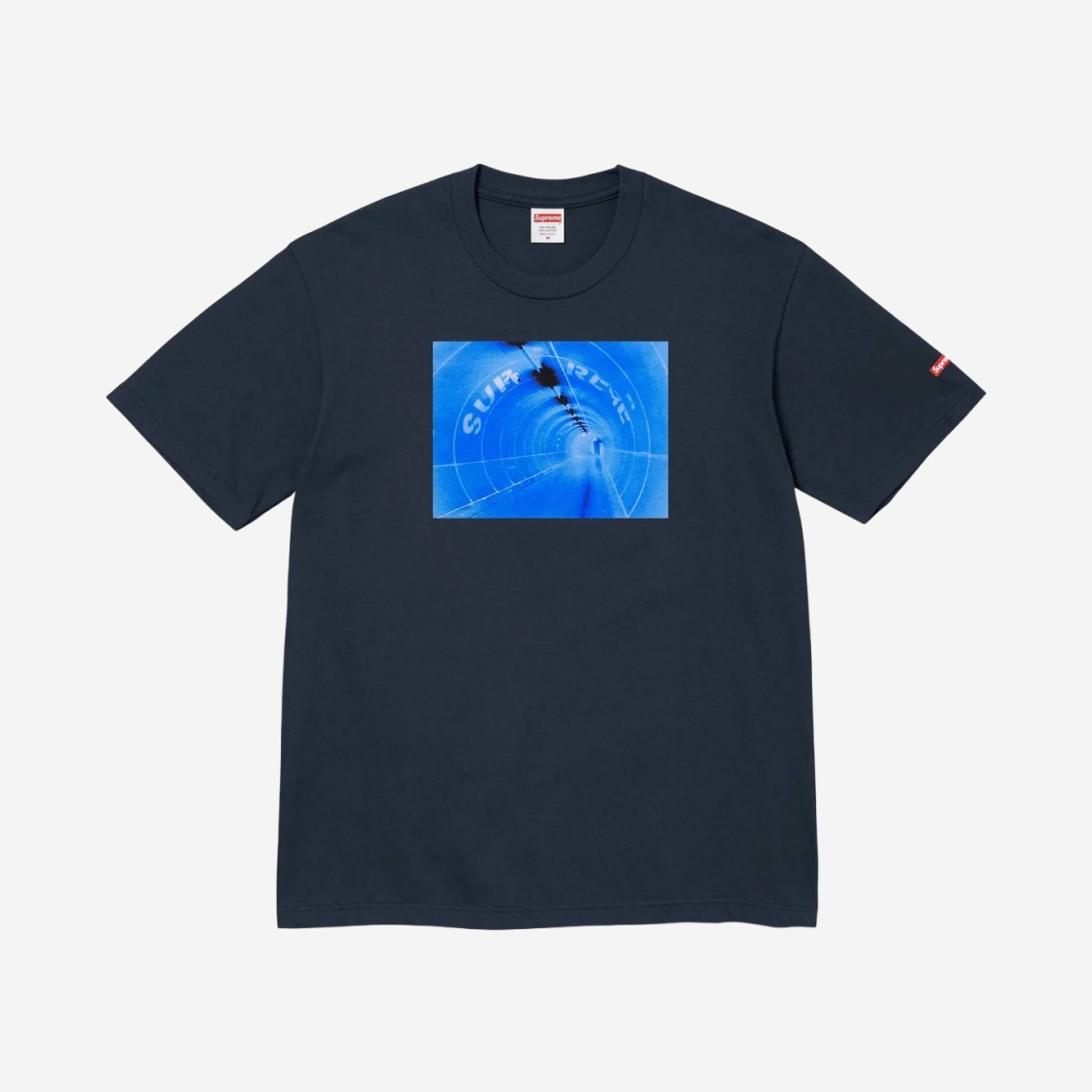 Supreme Tunnel T-Shirt Navy - 24SS 상세 이미지 1